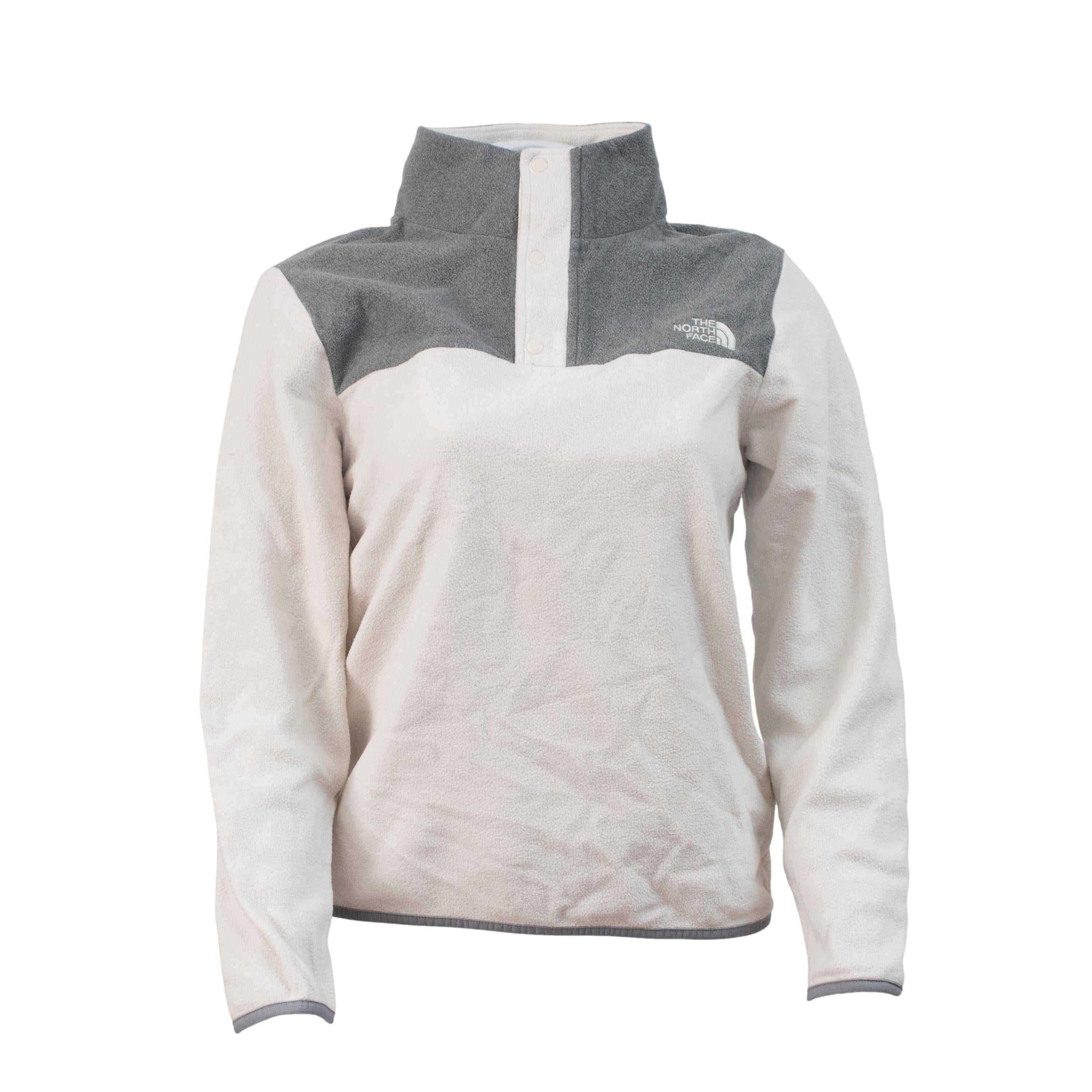 Casaco Feminino Fleece Branco/ Cinza TKA The North Face - Tamanho XL