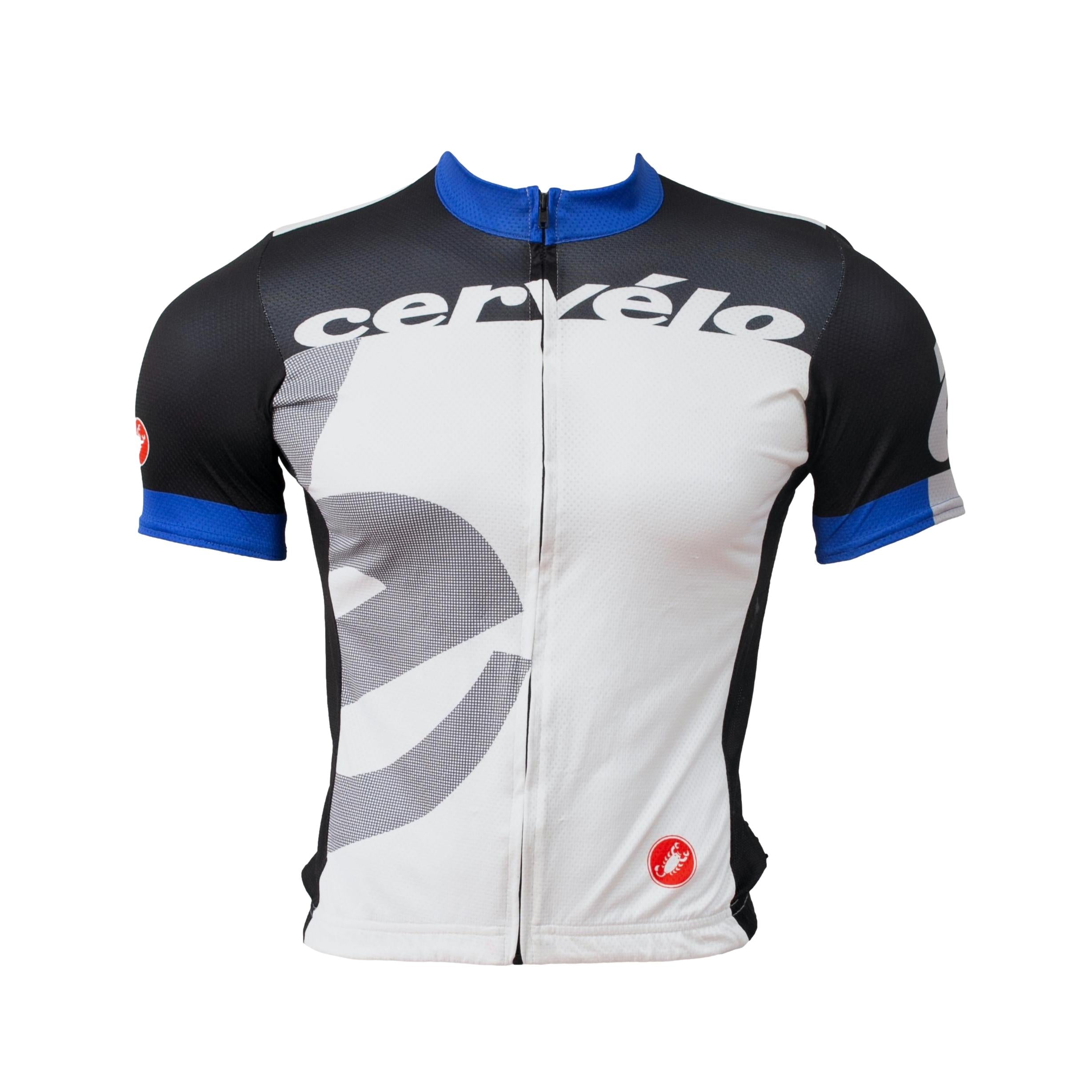 Camiseta Masculina Ciclismo Castelli Cervélo Preto/Azul - Tamanho M