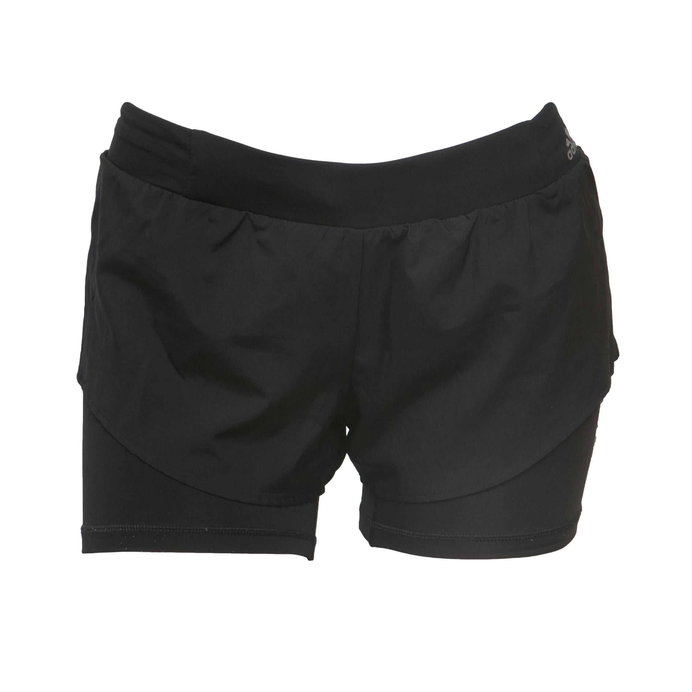 Shorts Feminino Corrida Adidas	S3 Running Climalite Preto - Tamanho S