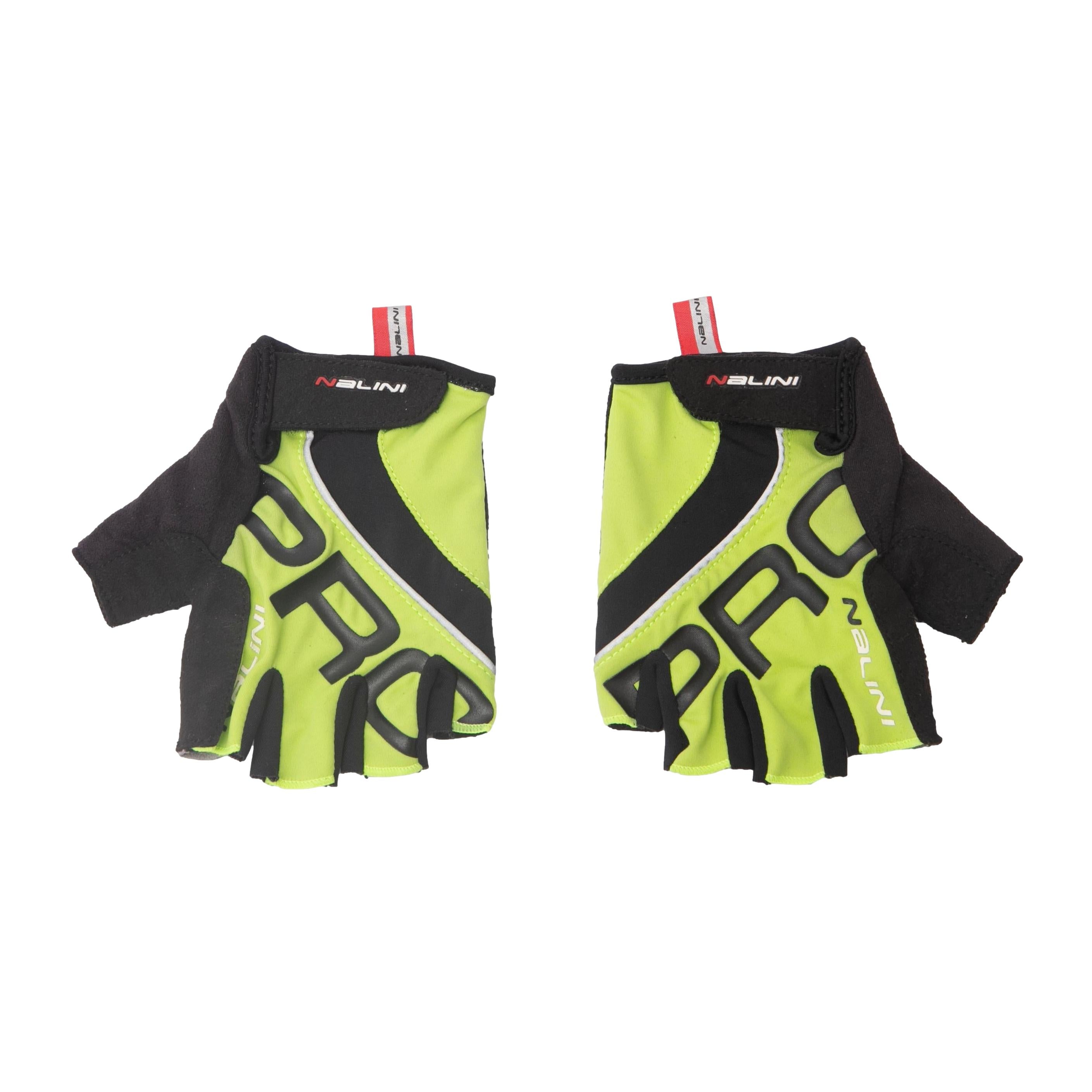 Luva Feminina Ciclismo Nalini Pro Red Label Verde/Preto - Tamanho S