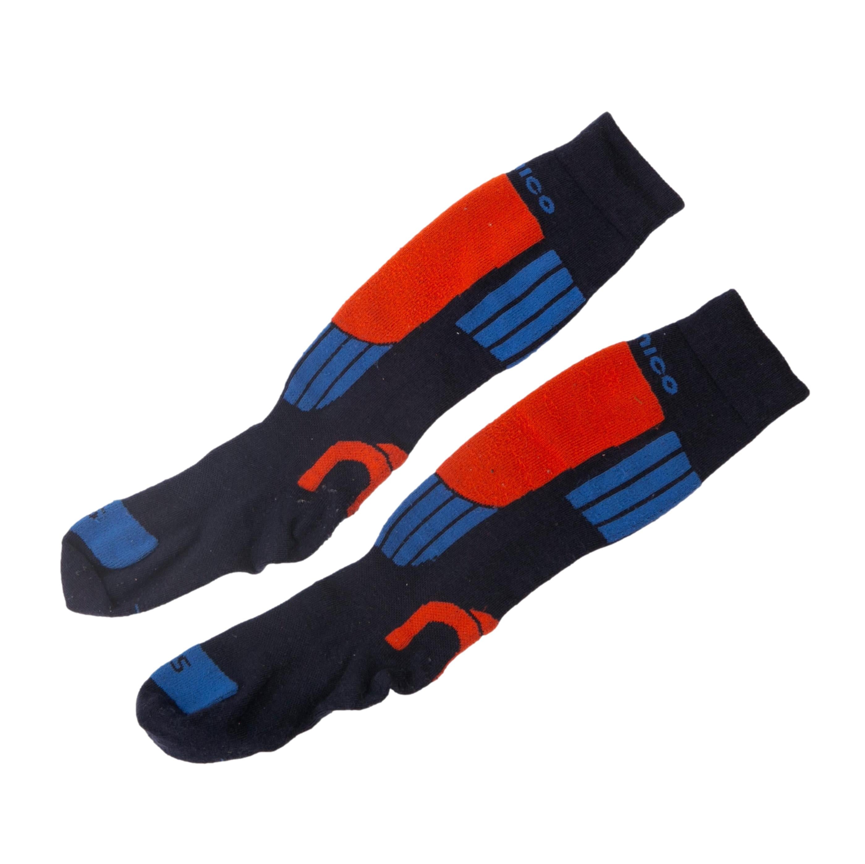Meia Joelheira Ski Mico Superthermo Vermelho/Azul - Tamanho L