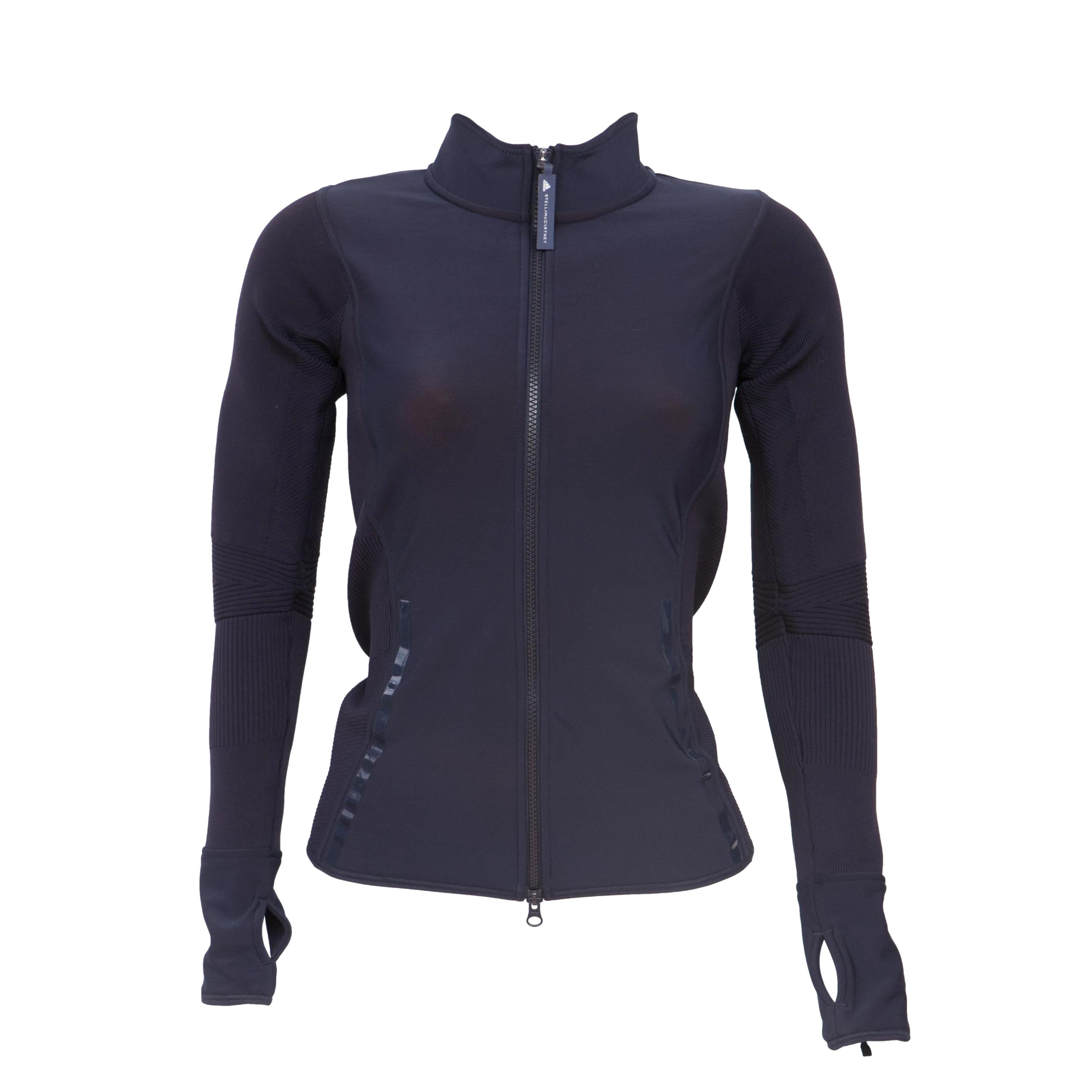 Casaco Feminino Diversos Esportes Adidas Stella McCartney Manga Longa Azul Escuro - Tamanho S