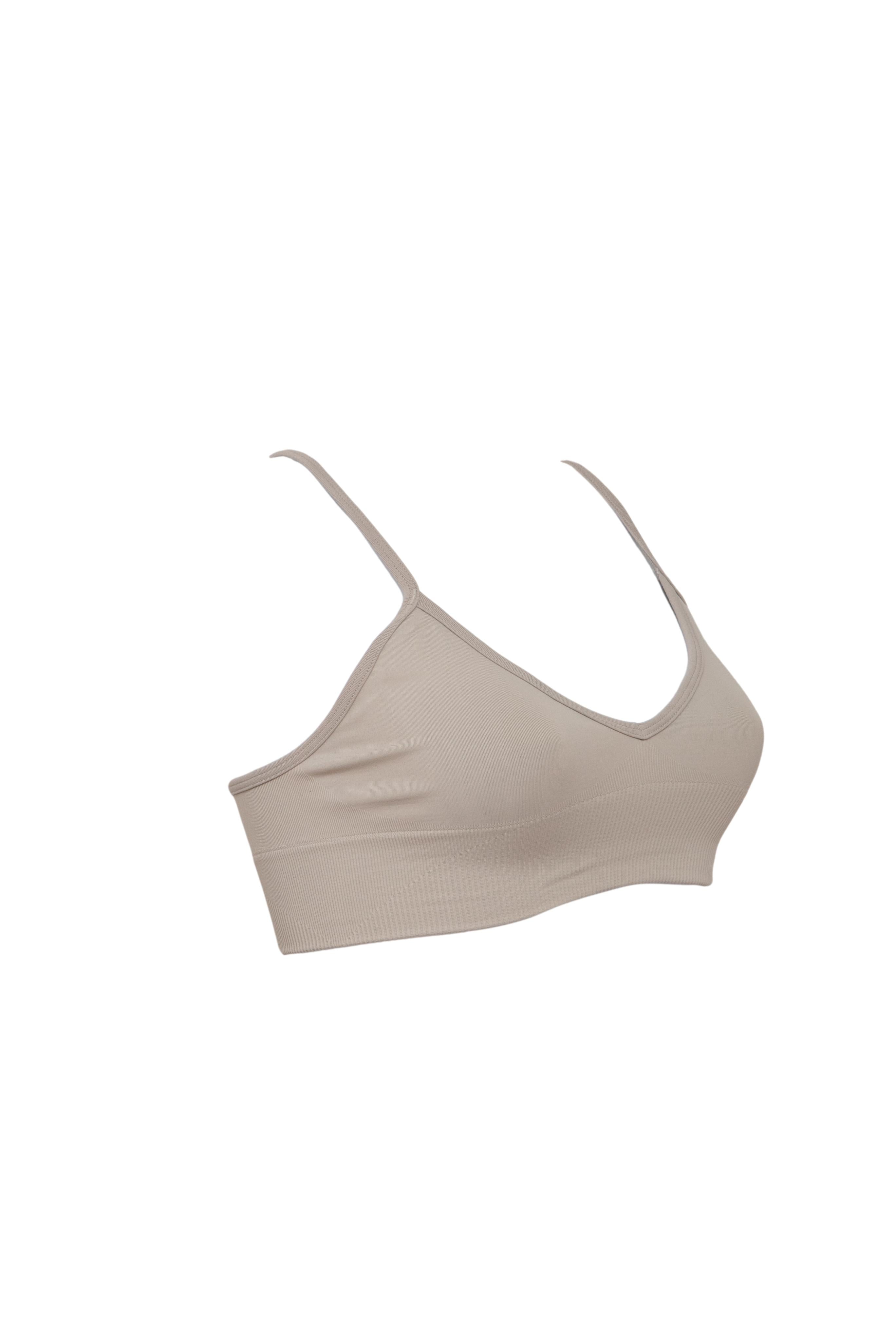 Top	Feminino Yoga/Academia Lulu Lemon Bege - Tamanho S