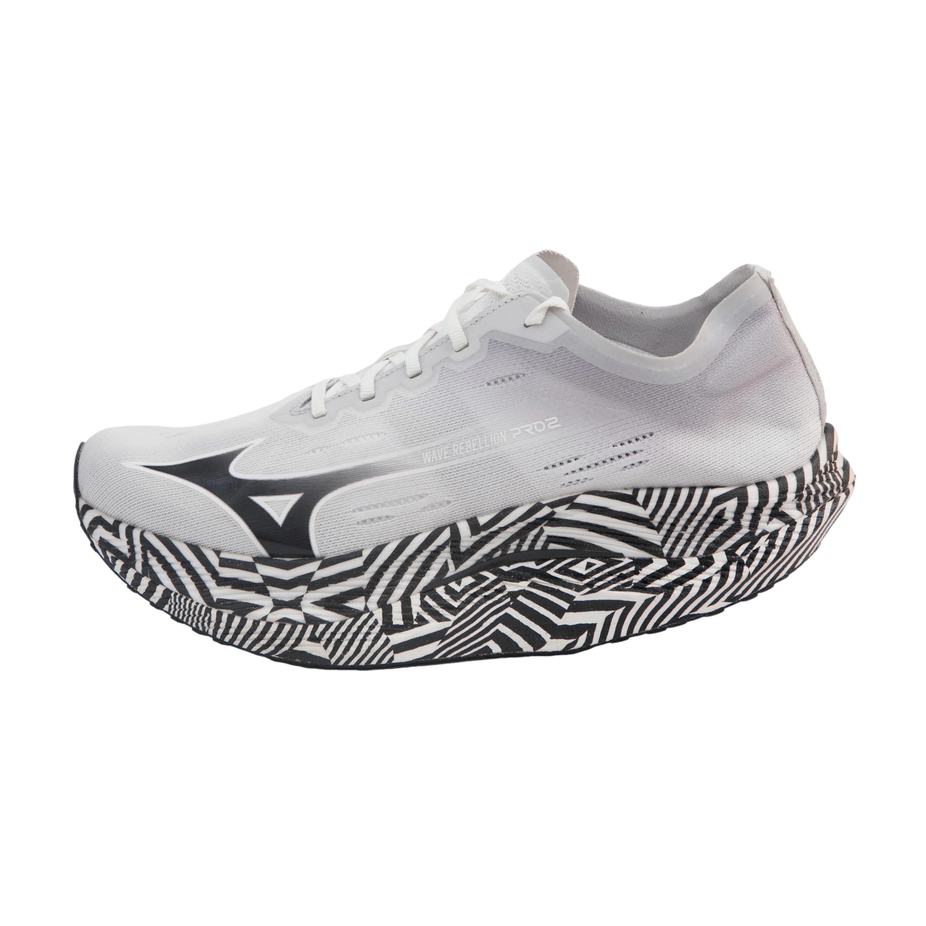 Tênis Unissex Mizuno Wave Rebellion Pro 2 Branco/Preto - Tamanho 41