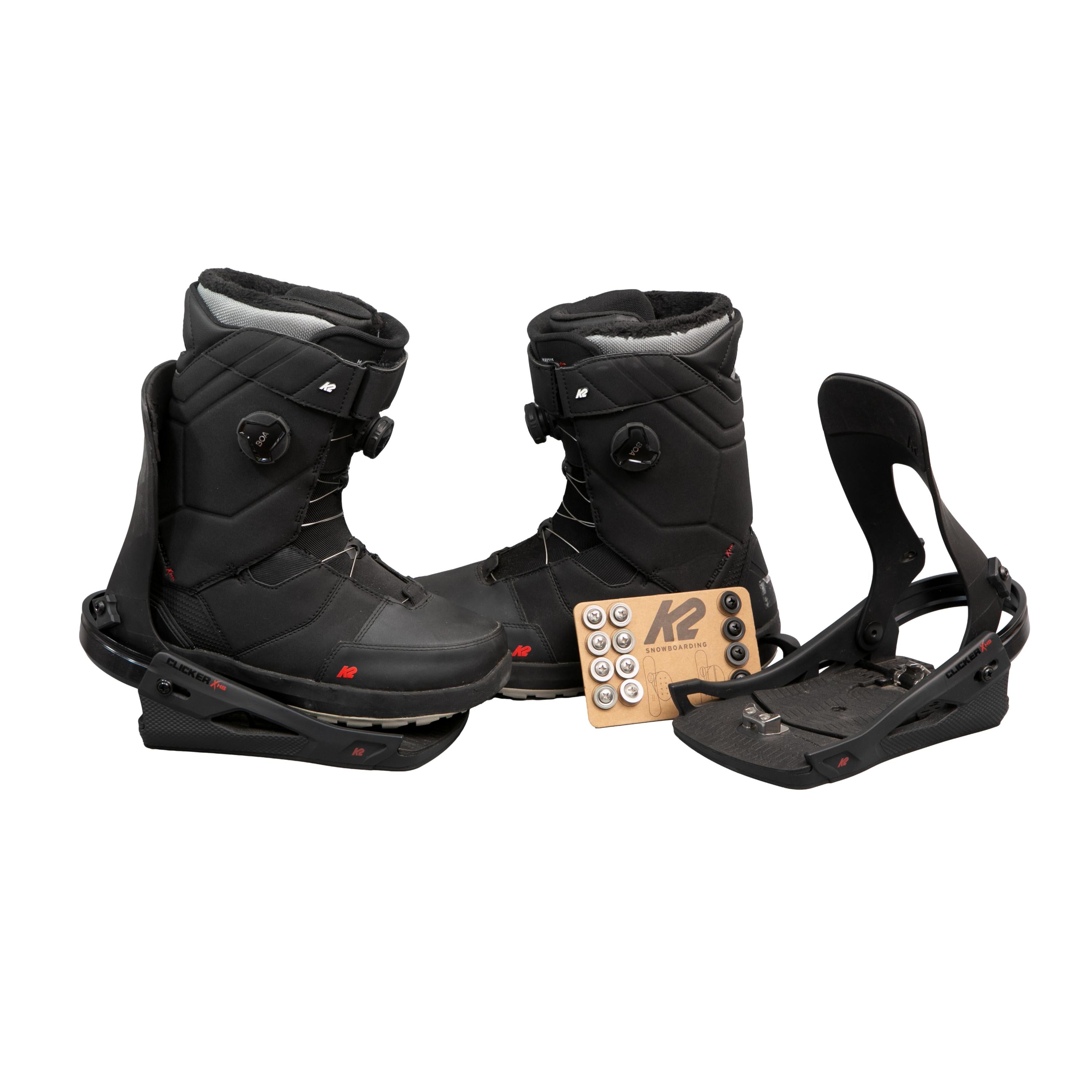 Bota + Binding Unissex Snowboard K2 Maysis Clicker X HB Preta - Tamanho 44.5 Europa