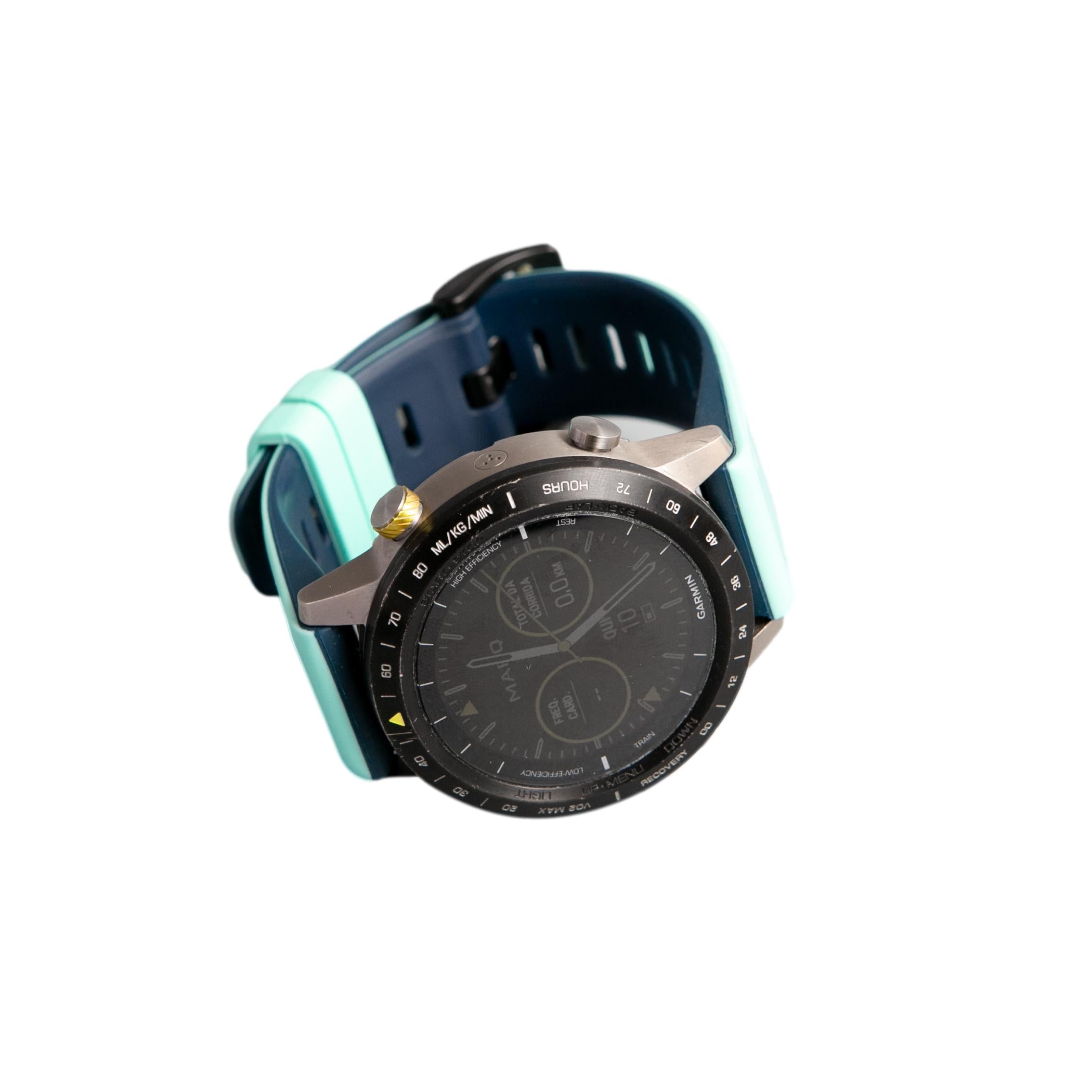 Relógio Unissex Garmin Marq Athlete Preto Com Pulseiras e Carregador - Tamanho Único