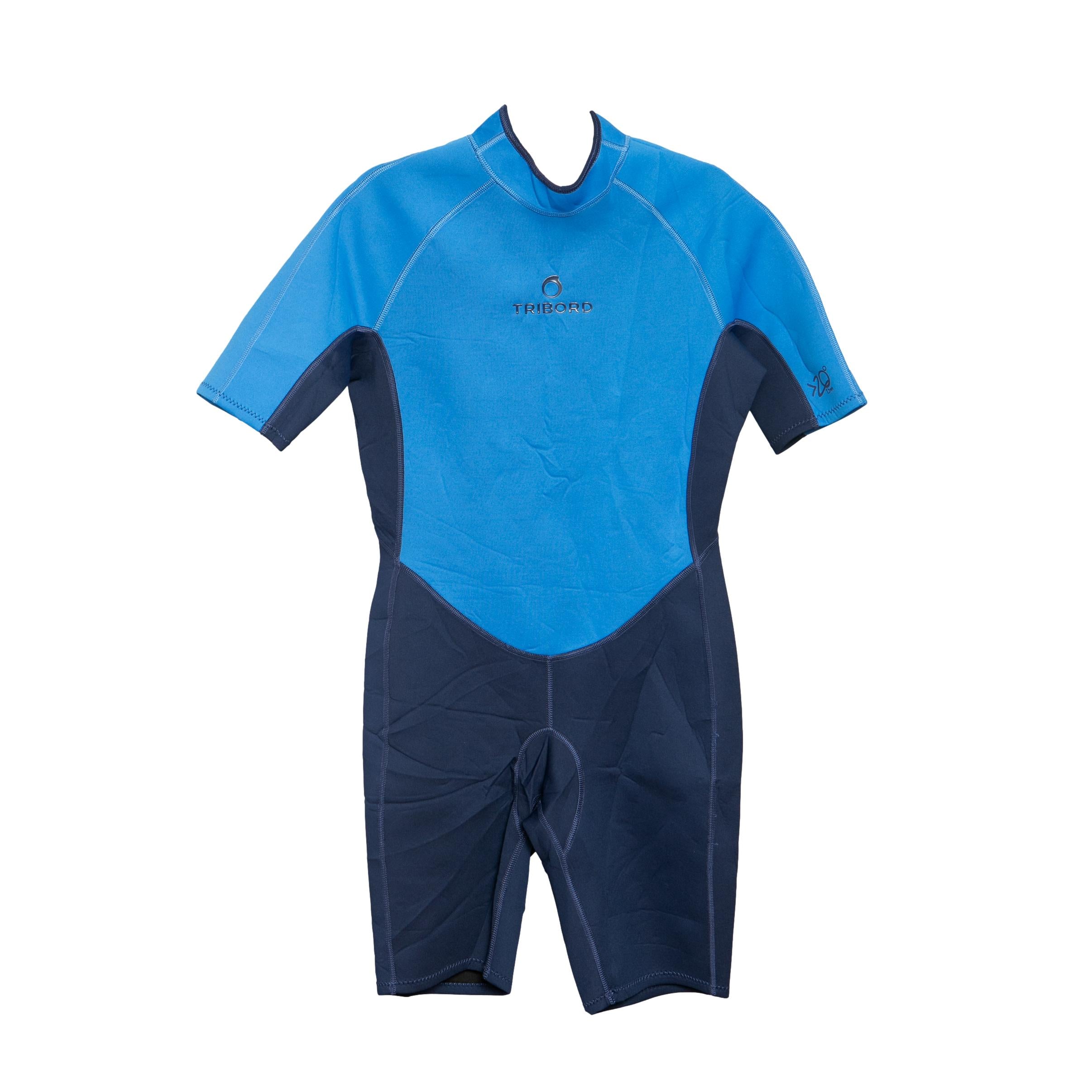 Macacão Masculino Curto Surf Decathlon Tribord Azul - Tamanho XL