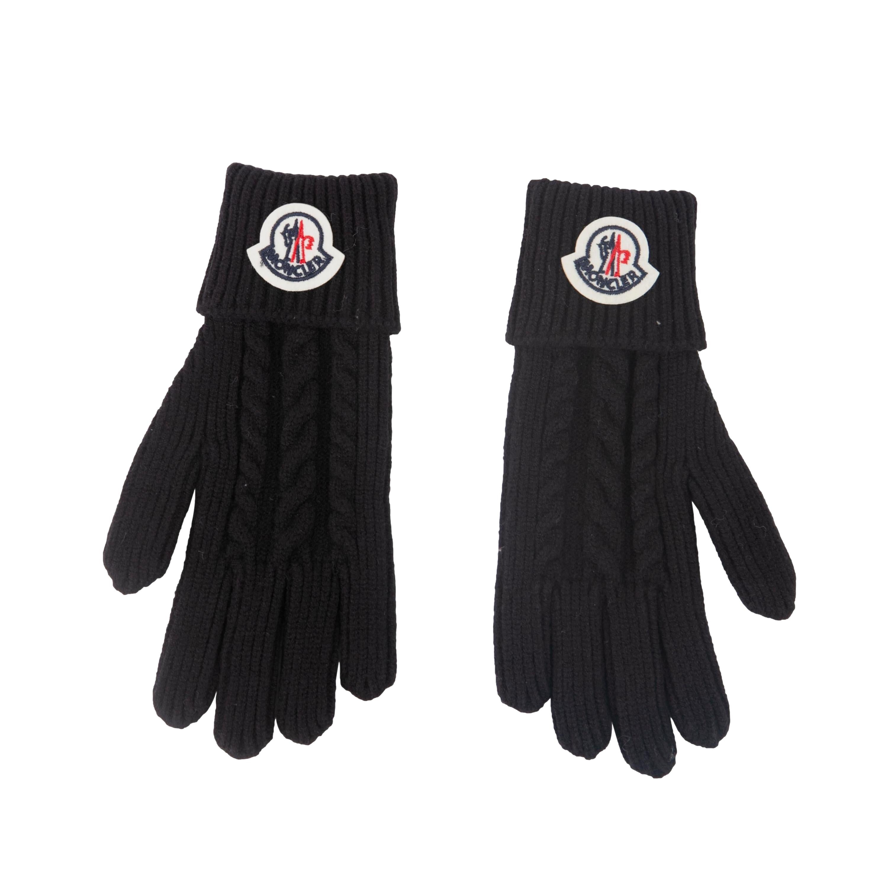 Luva Moncler Preta - Tamanho Único