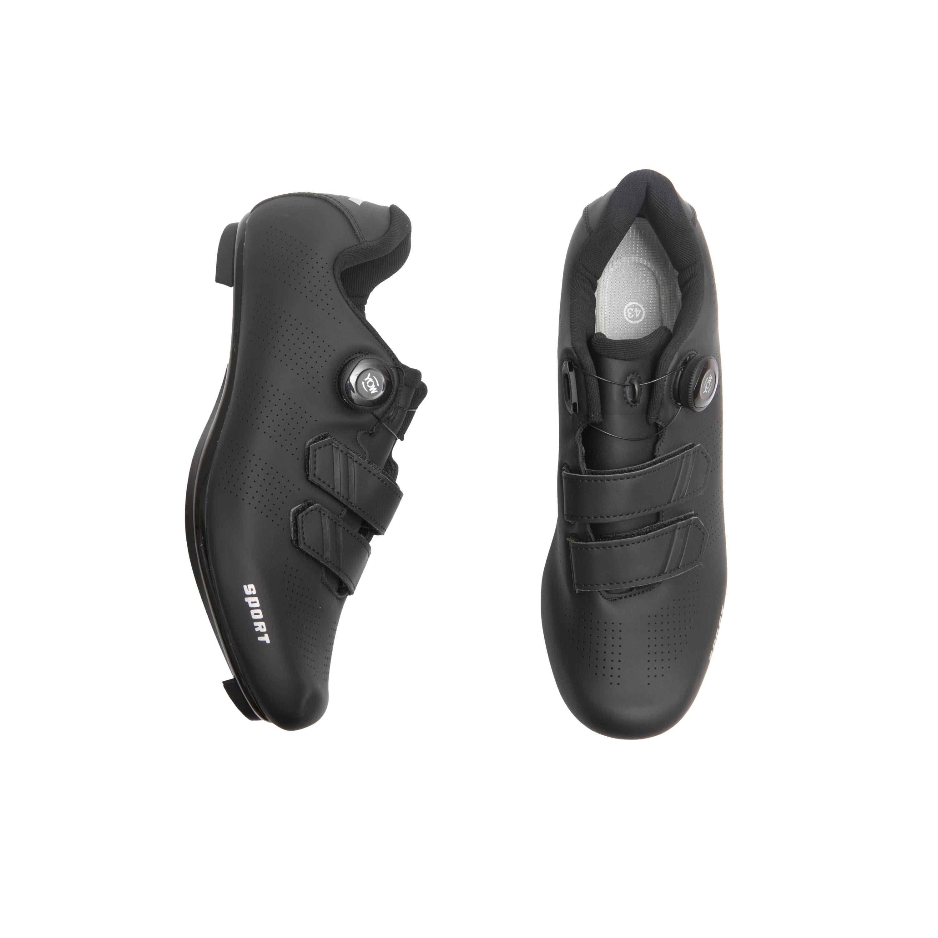 Sapatilha Unissex Ciclismo YOW Sport Preto - Tamanho 43 Europa