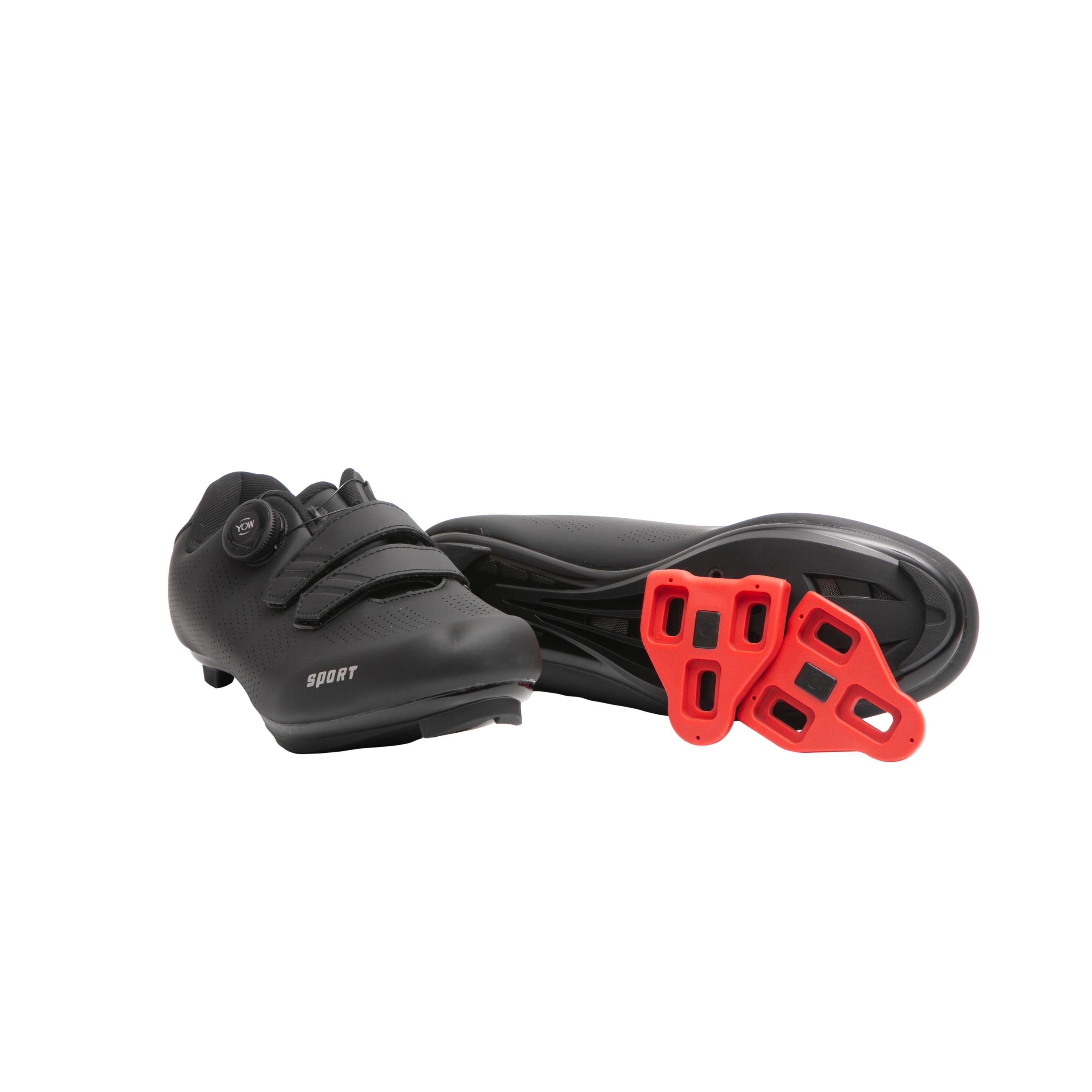 Sapatilha Unissex Ciclismo YOW Sport Preto - Tamanho 43 Europa