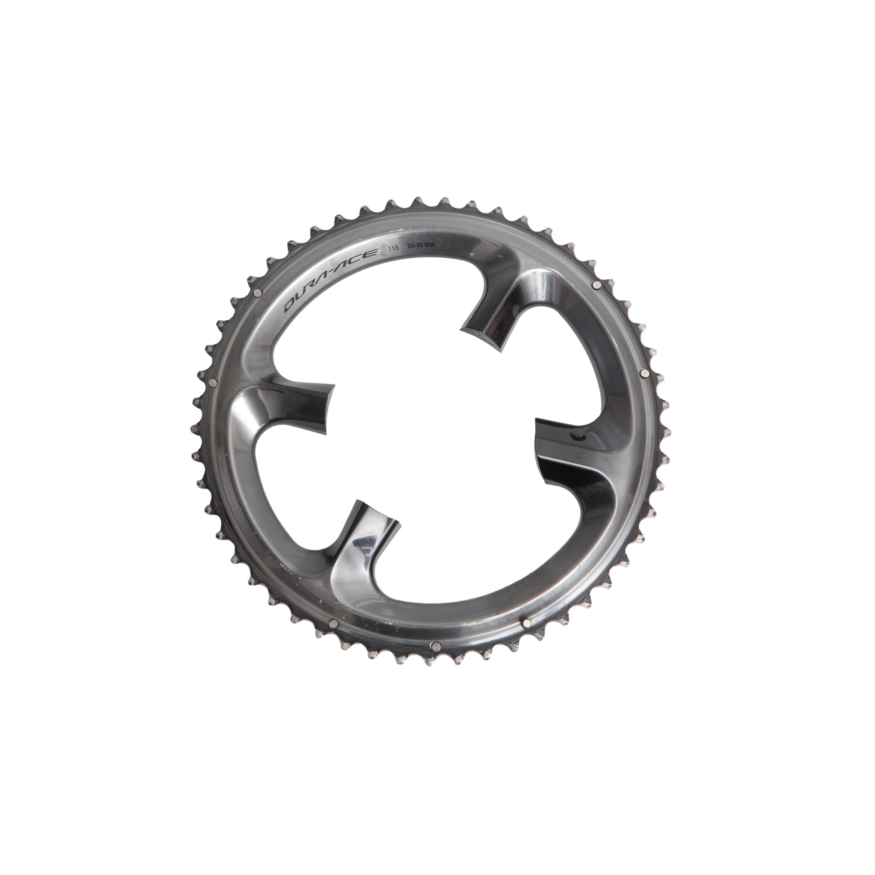 Rotor Unissex Ciclismo Shimano Dura Ace Cinza 11s - Tamanho 53-39MW