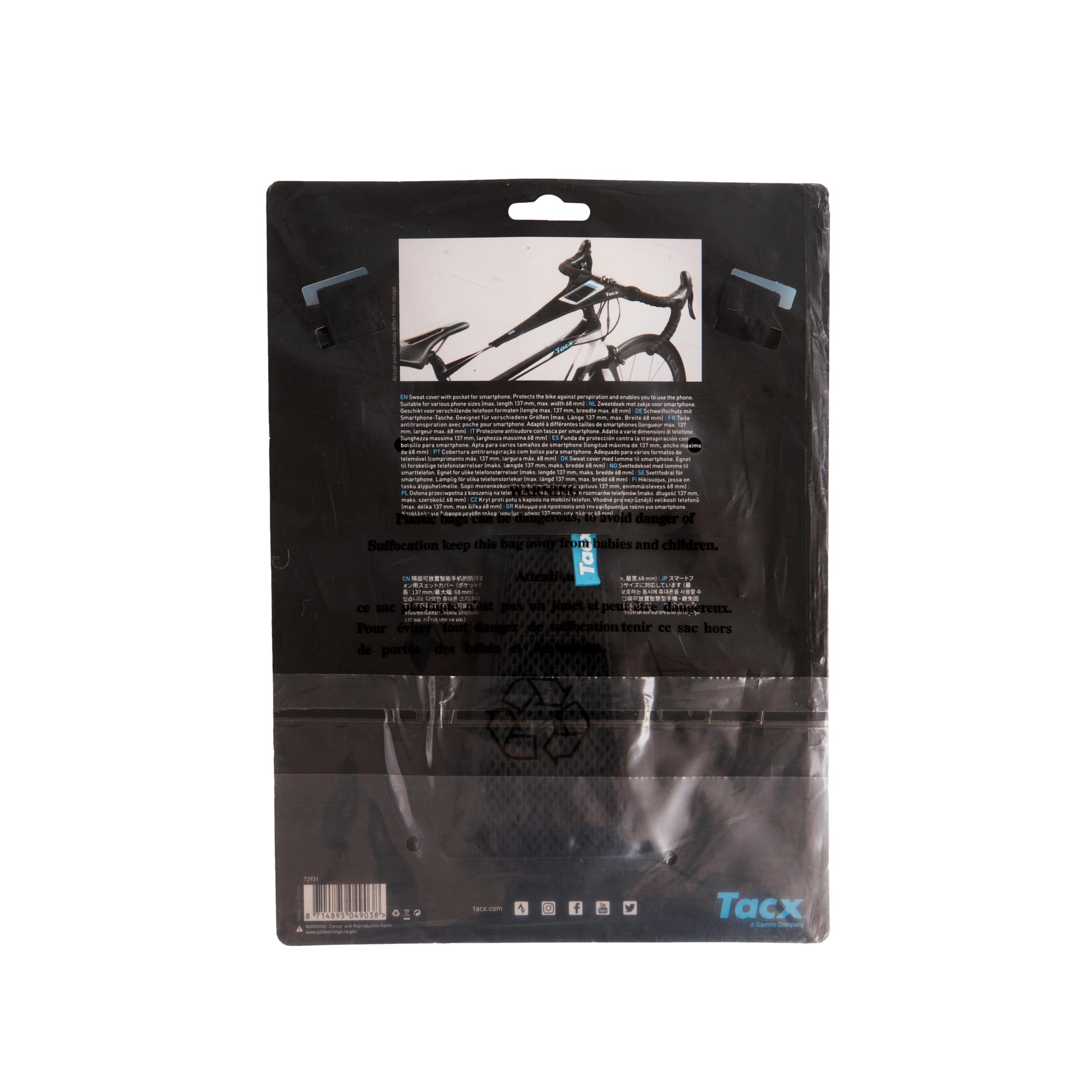 Protetor Quadro Unissex Ciclismo Tacx Sweat Cover Preto - Tamanho Único (Novo)