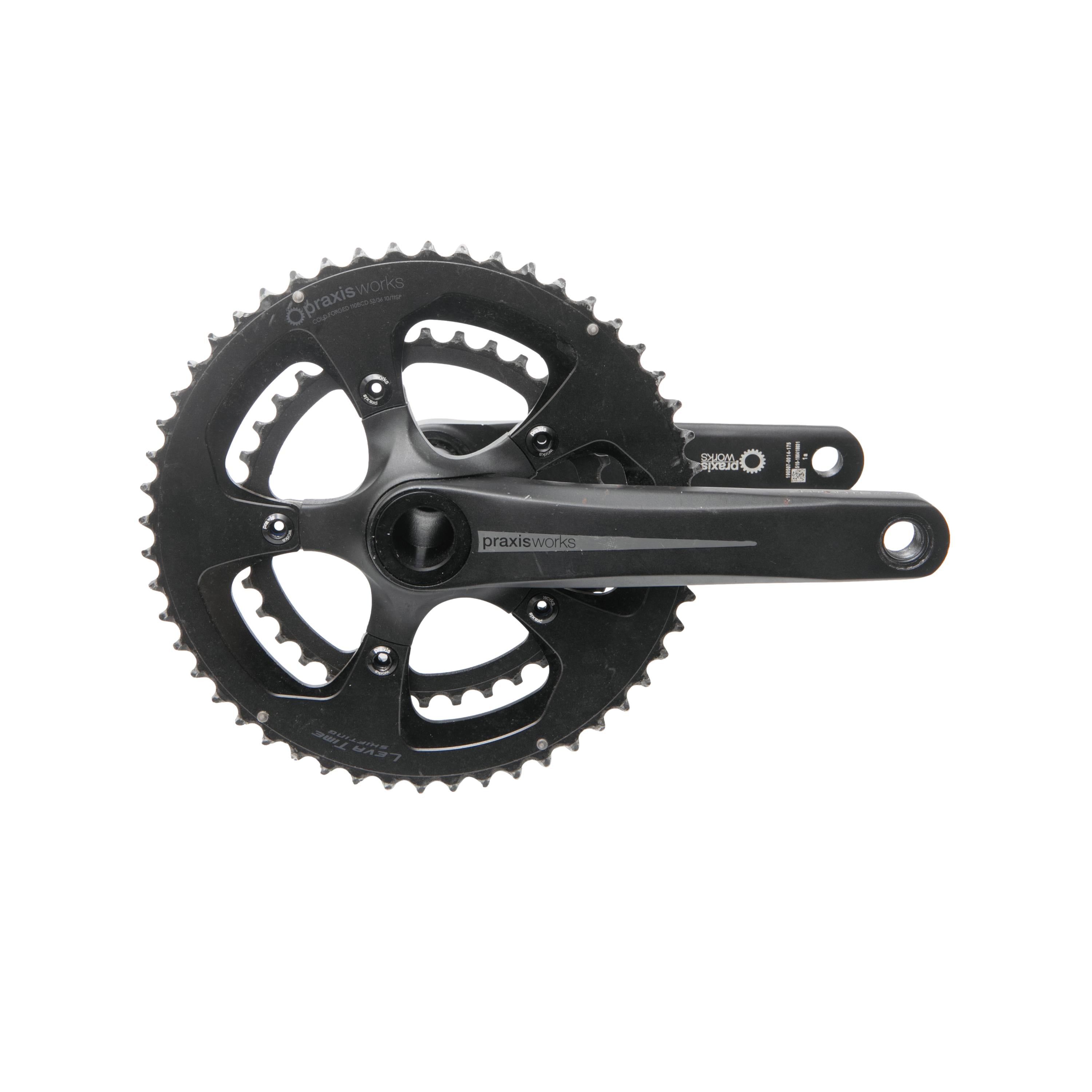 Pedivela Unissex Ciclismo Praxis Works Preta - Tamanho 52/36 - 52T