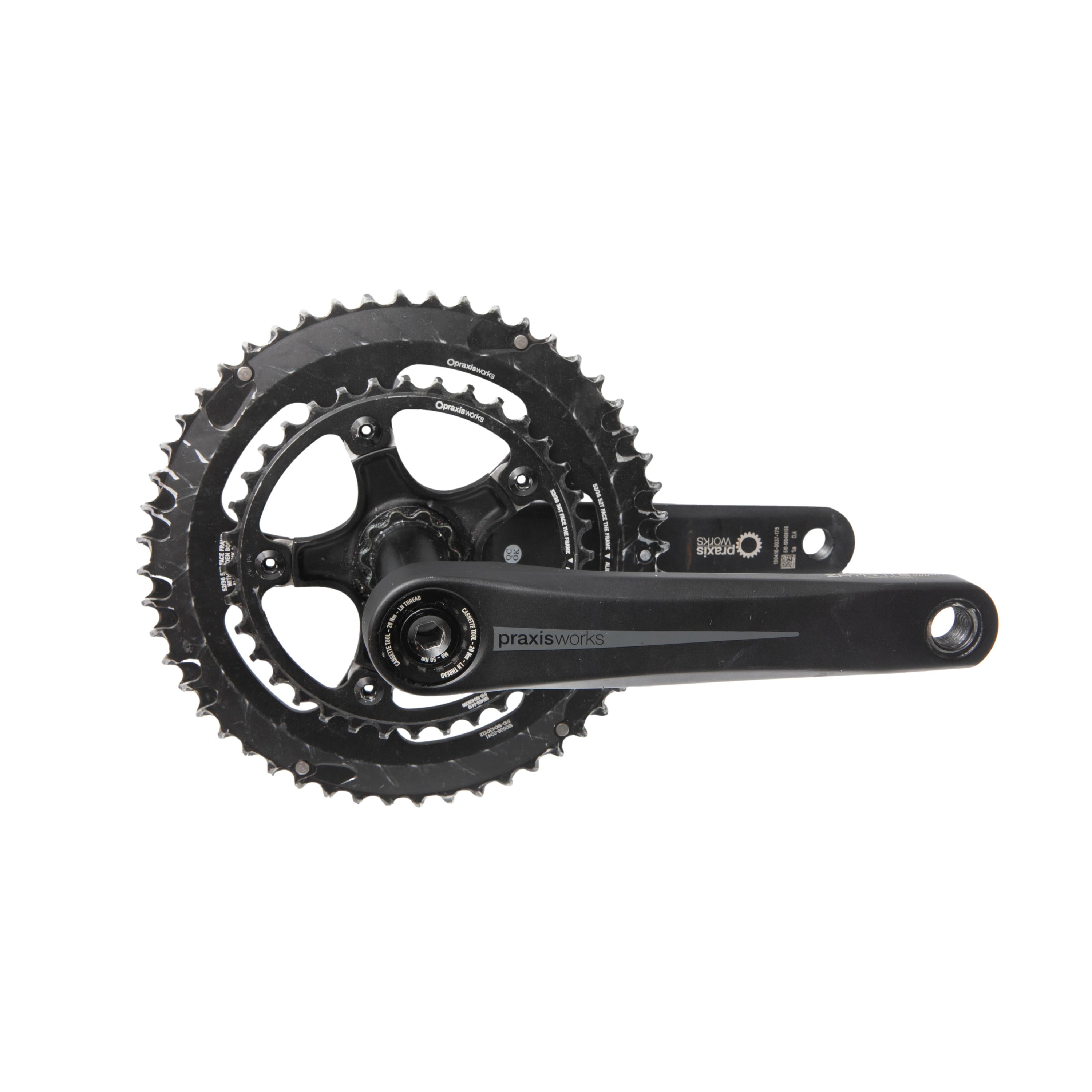 Pedivela Unissex Ciclismo Praxis Works Preta - Tamanho 52/36 - 52T