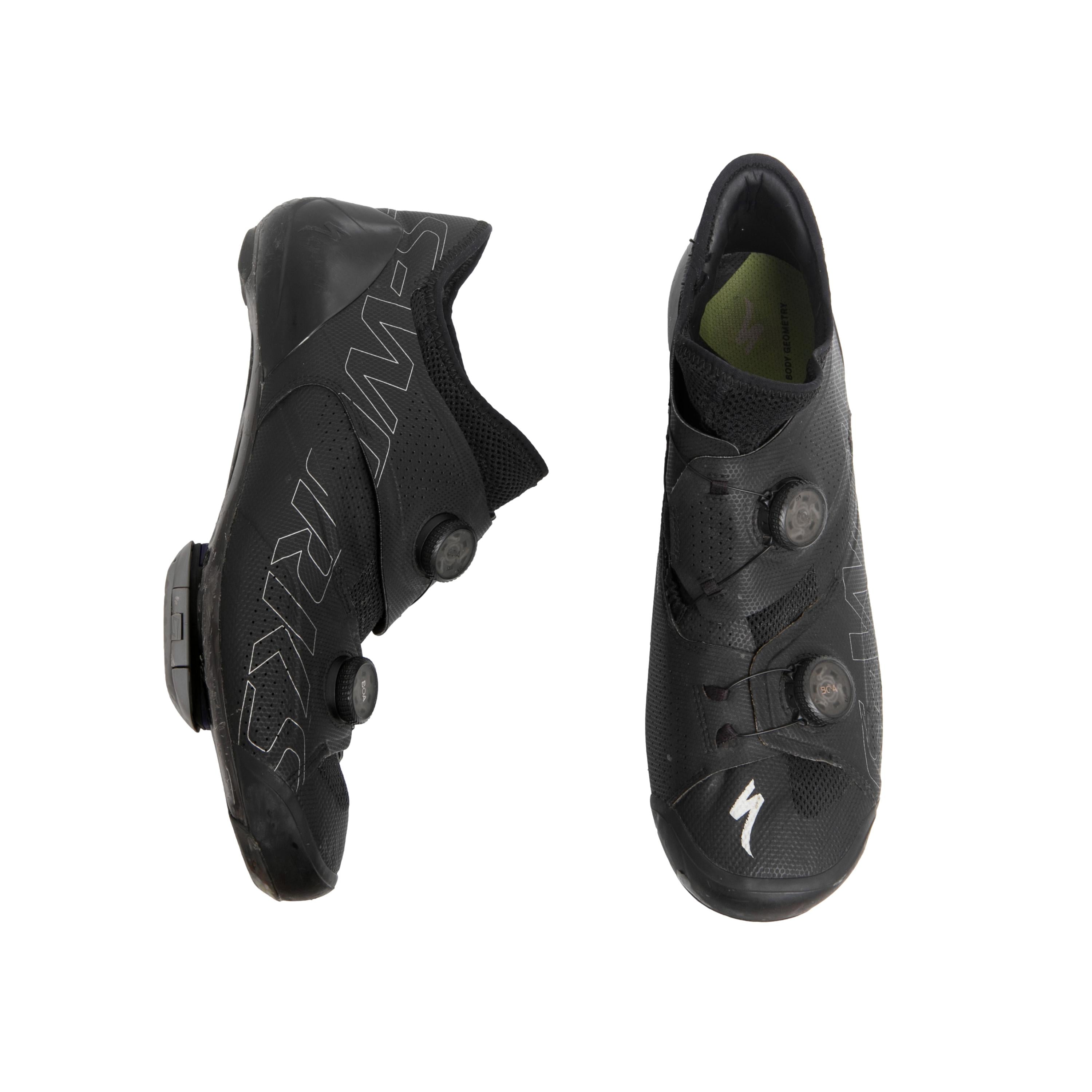 Sapatilha Masculina Ciclismo Specialized S-Works Body Geometry Preta - Tamanho 46 Europa