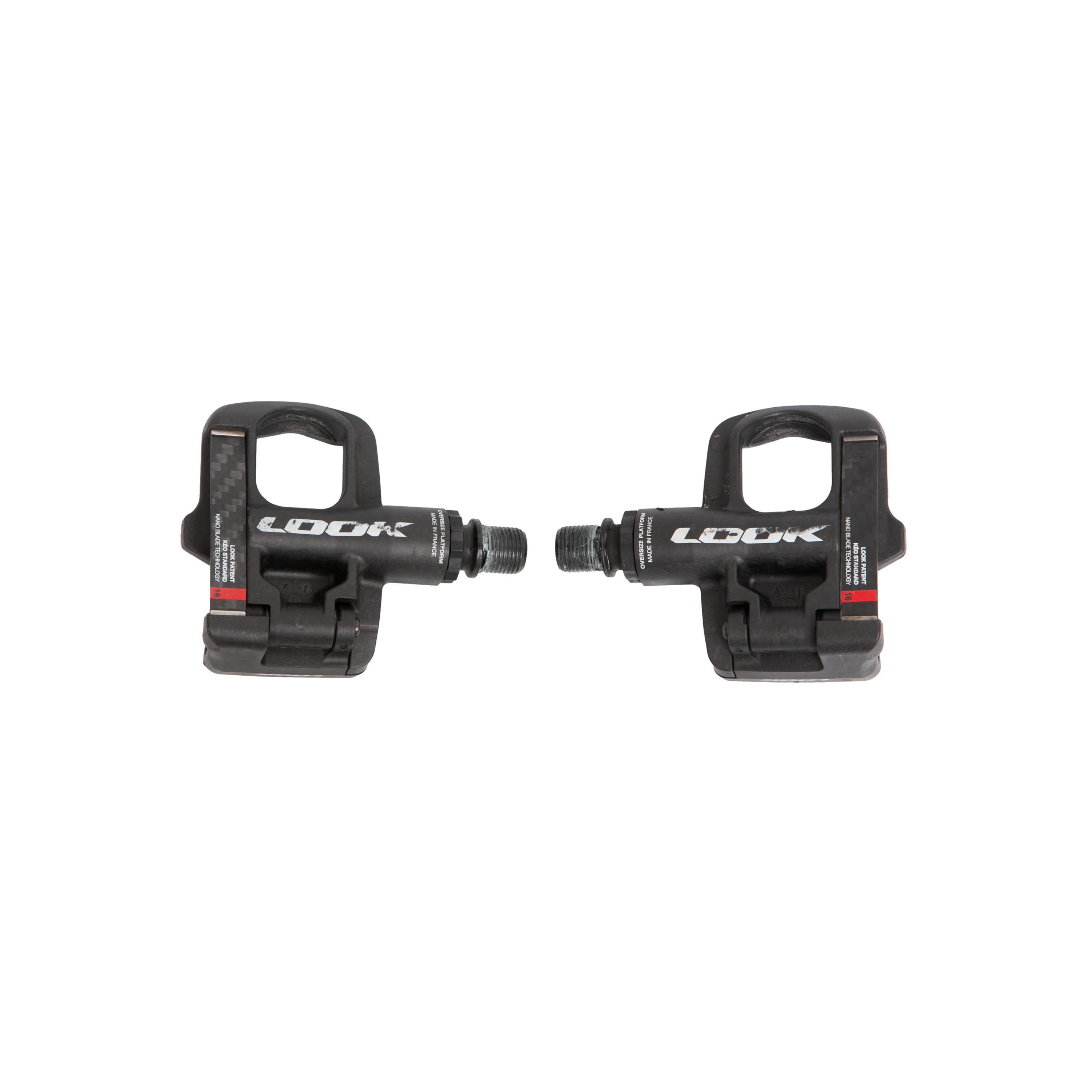 Pedal Unissex Ciclismo Look Carbon Fiber Body Preto - Tamanho 16