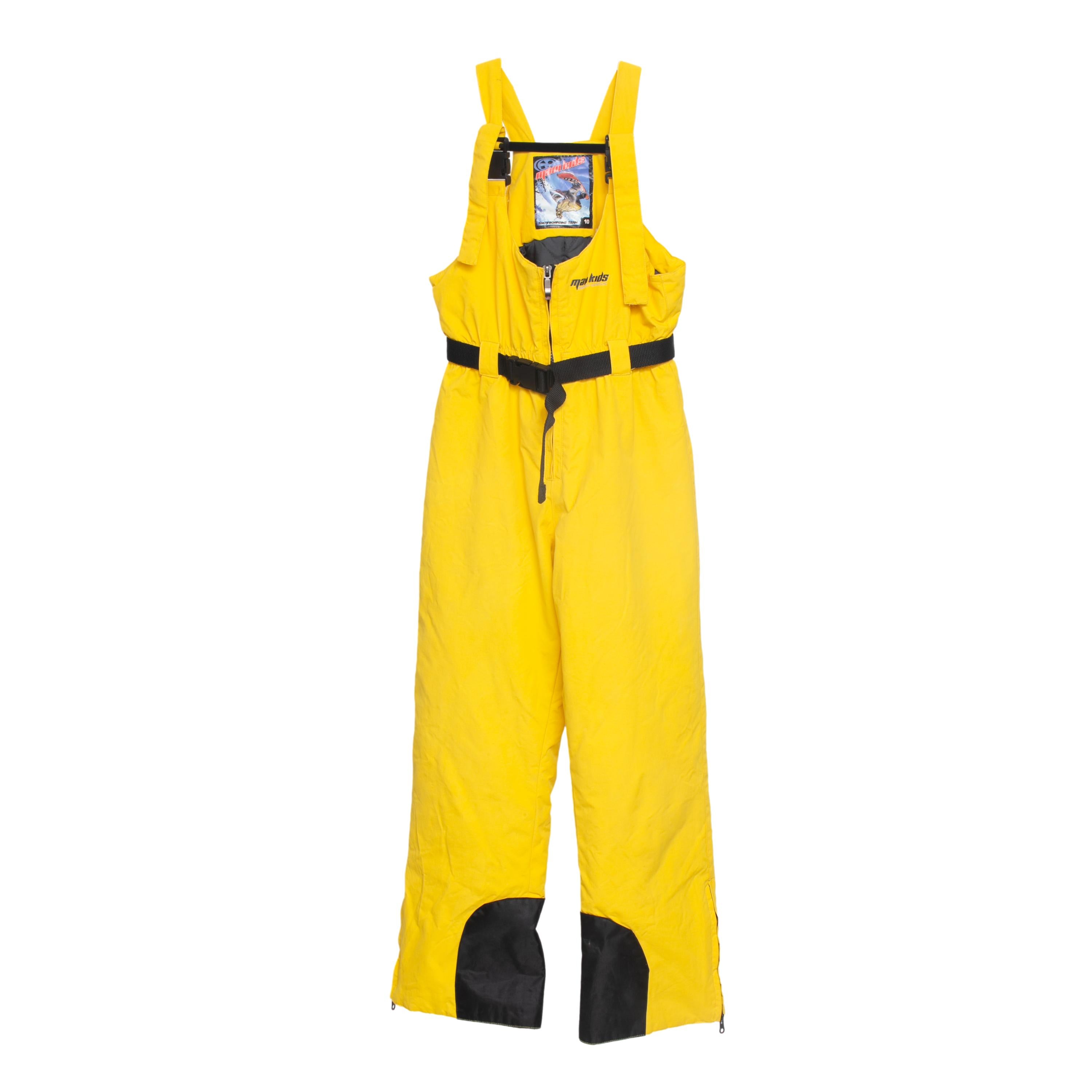 Macacão Infantil Snowboard Maui Kids Amarelo - Tamanho 10 anos