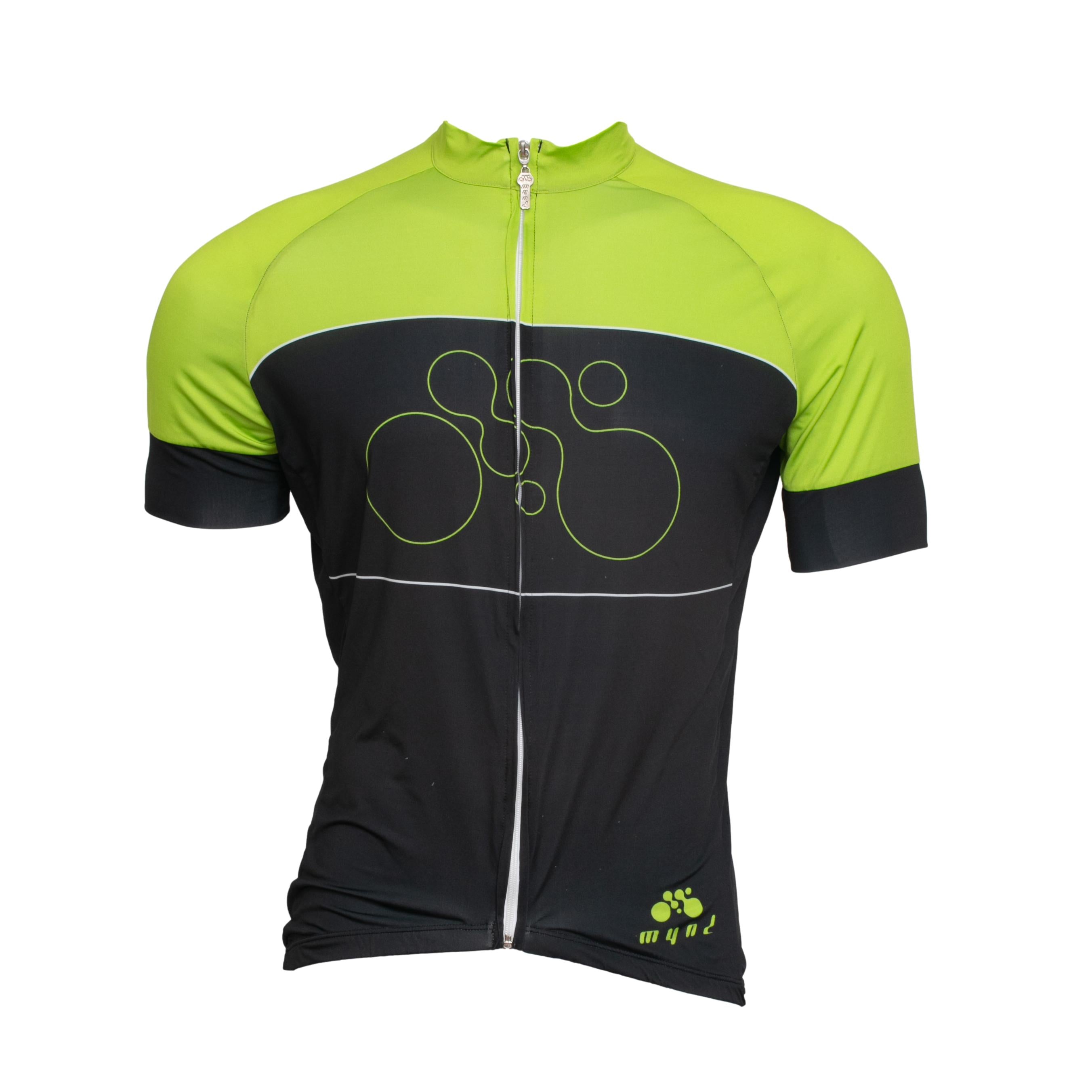 Camiseta Masculina Ciclismo Mynd Preta/Verde - Tamanho GG