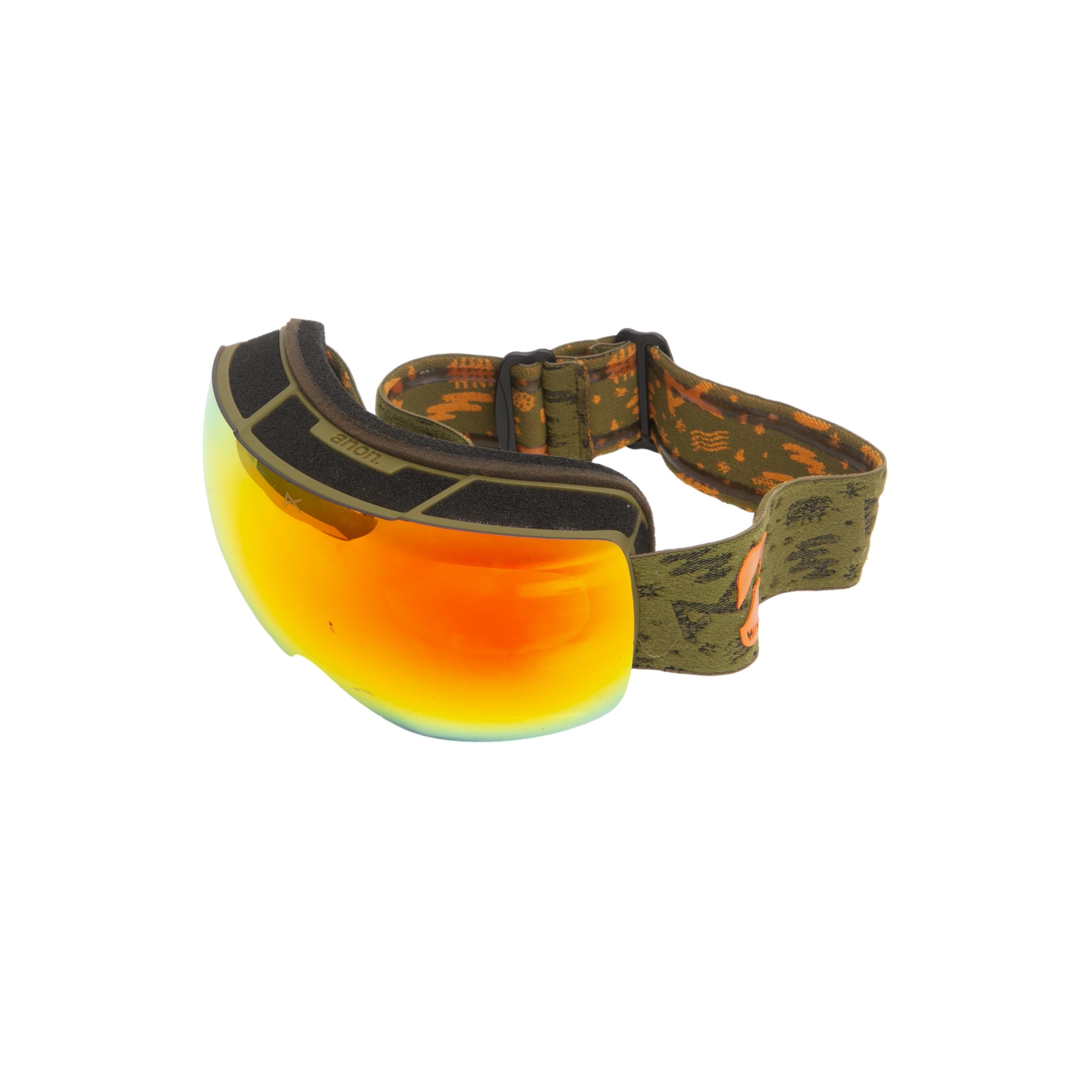 Óculos Google Unissex Ski/Snowboard Anon Windels Verde Militar Kit Balaclava - Tamanho Único