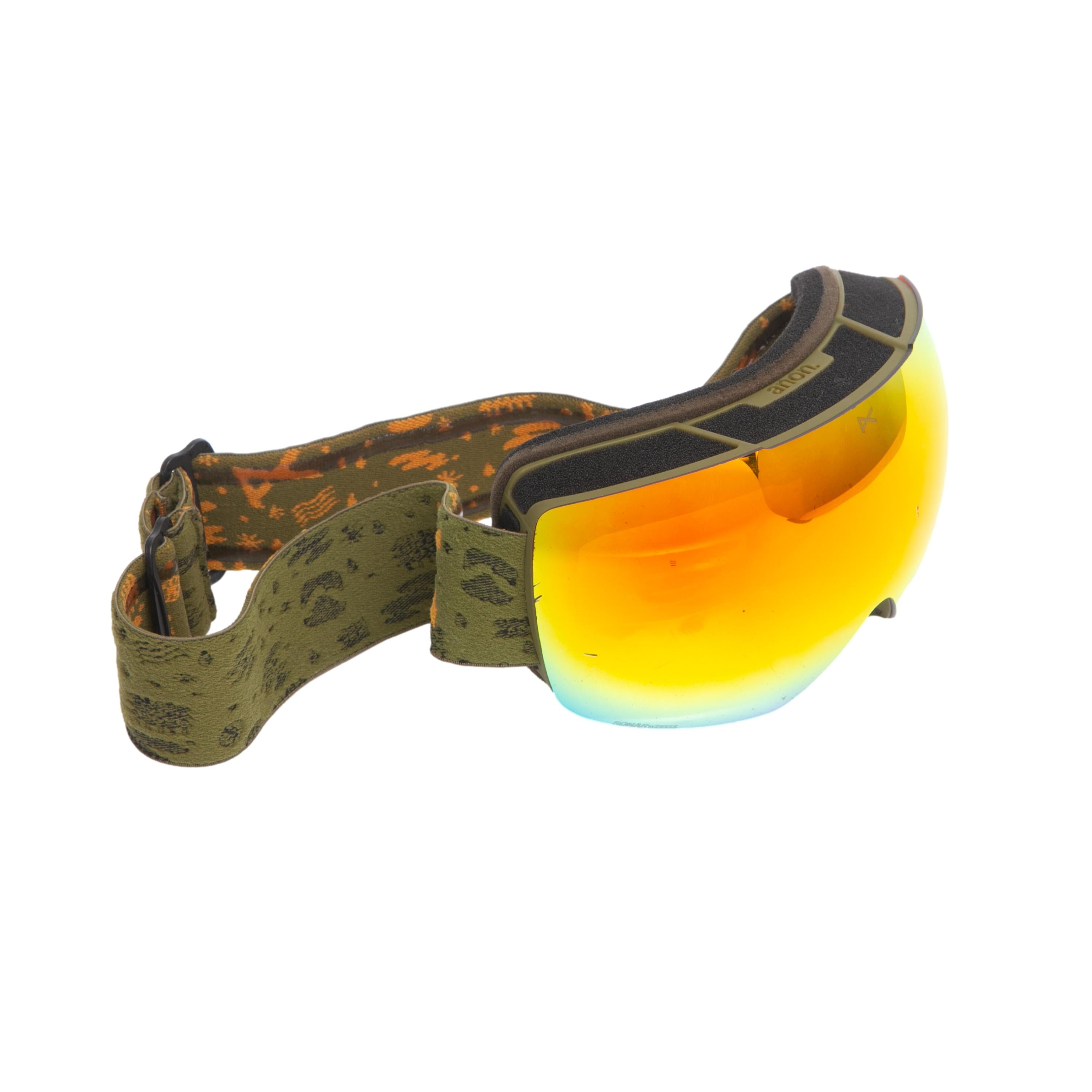 Óculos Google Unissex Ski/Snowboard Anon Windels Verde Militar Kit Balaclava - Tamanho Único