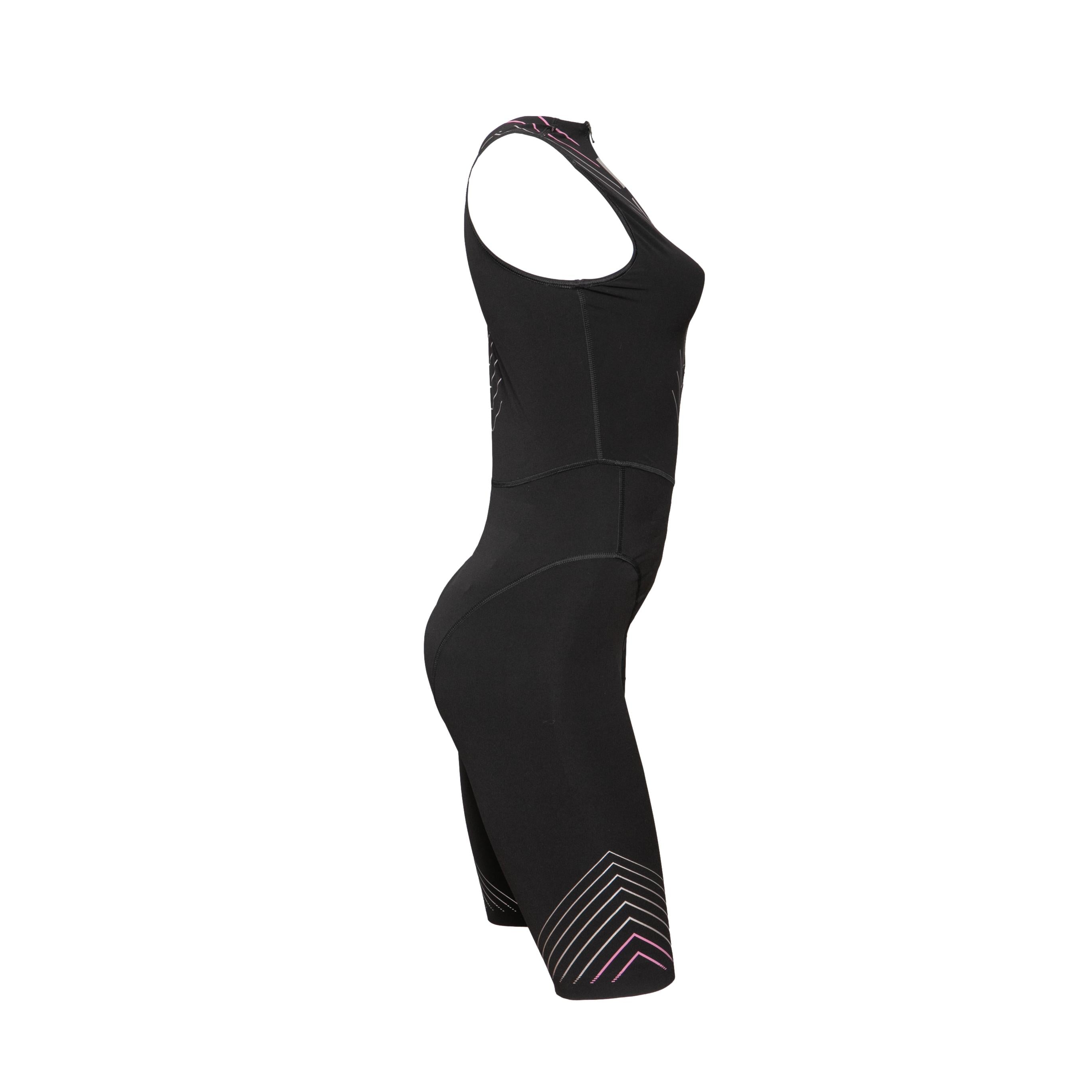 Macacão Bretelle Feminino Mergulho Swimskin Hidrorepelente Huub Sleeveless Wetsuit Preto - Tamanho L