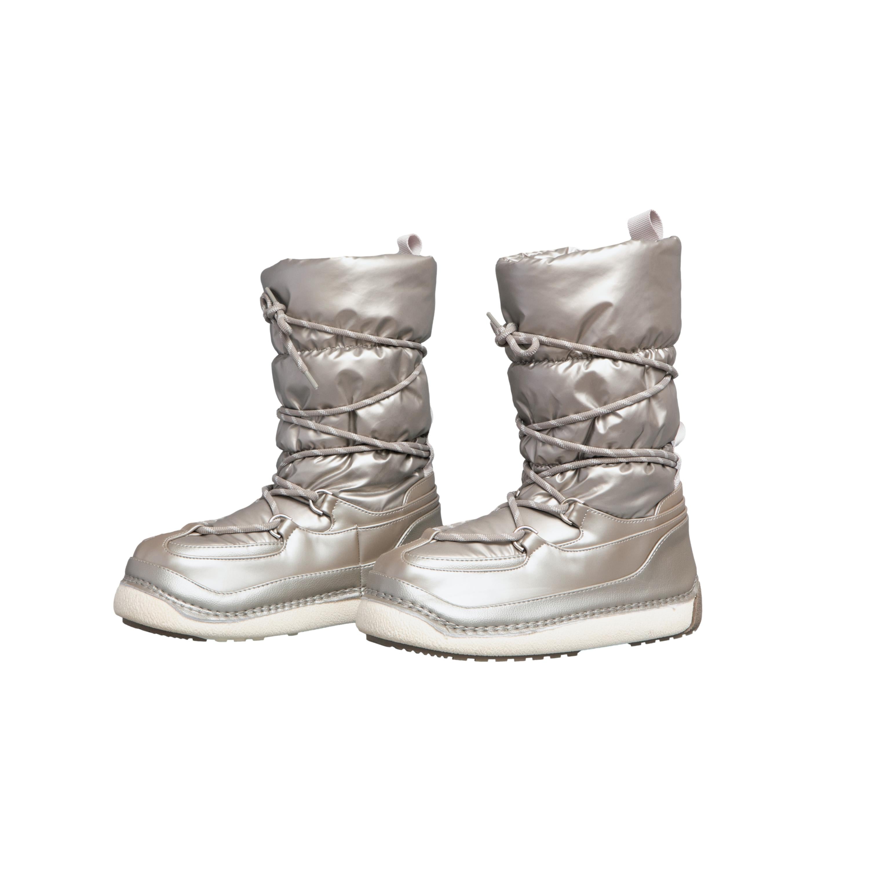 Bota Feminina Ski	Zara Blanches Clearance Water Repellent - Tamanho 38 Europa