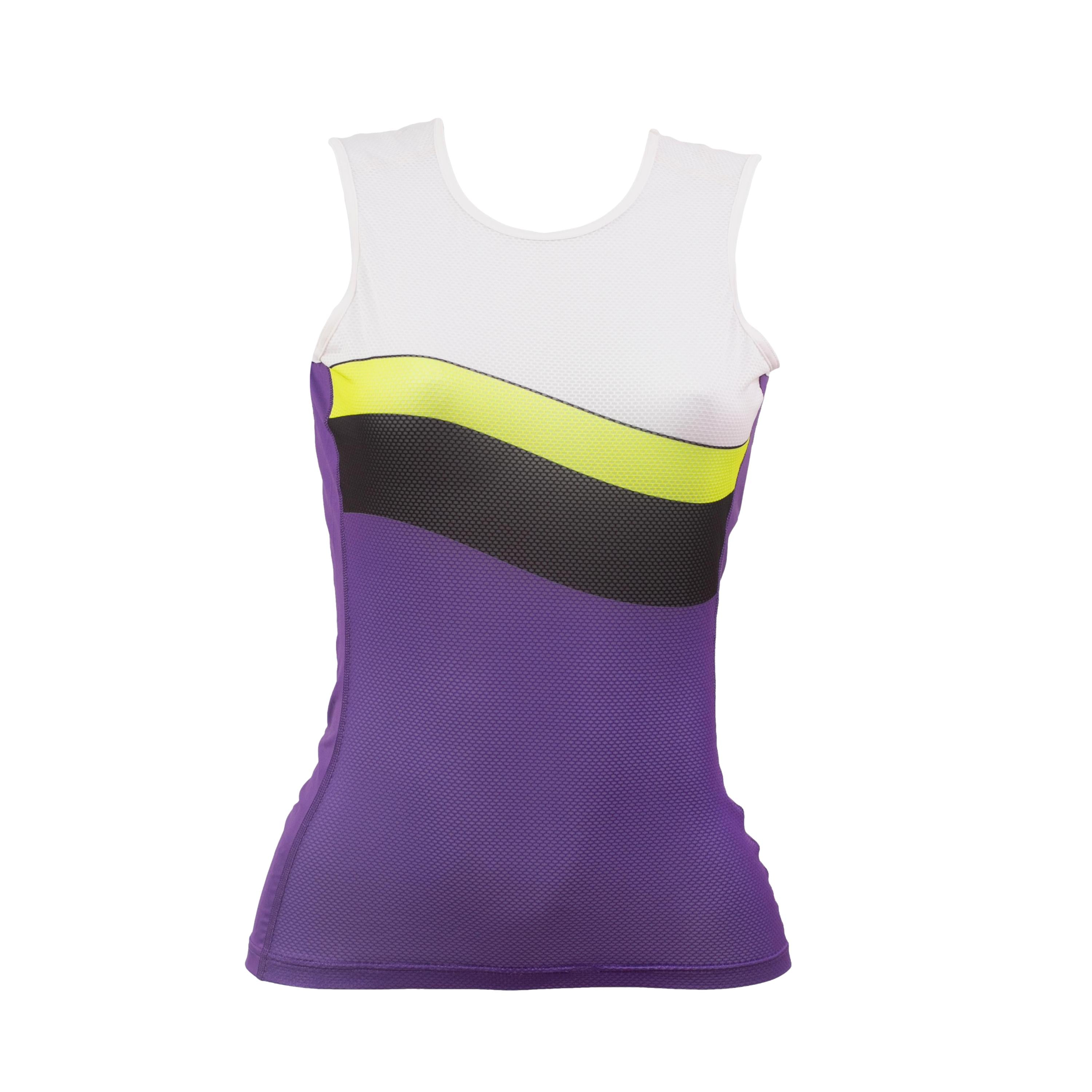 Camiseta Masculina Ciclismo Rapha	Branco/Verde/Roxo - Tamanho S