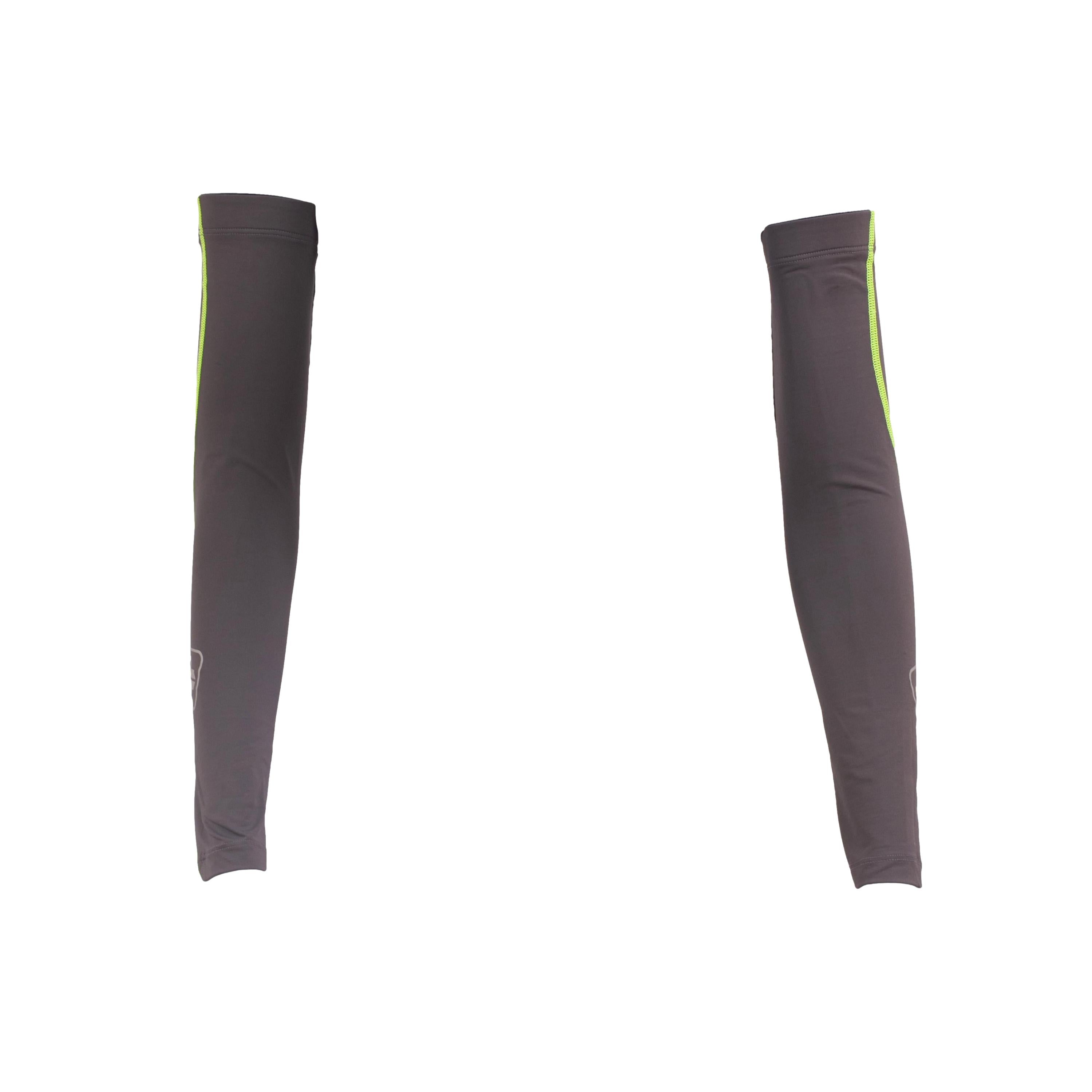 Manguito Ciclismo Free Force Cinza/Verde - Tamanho P