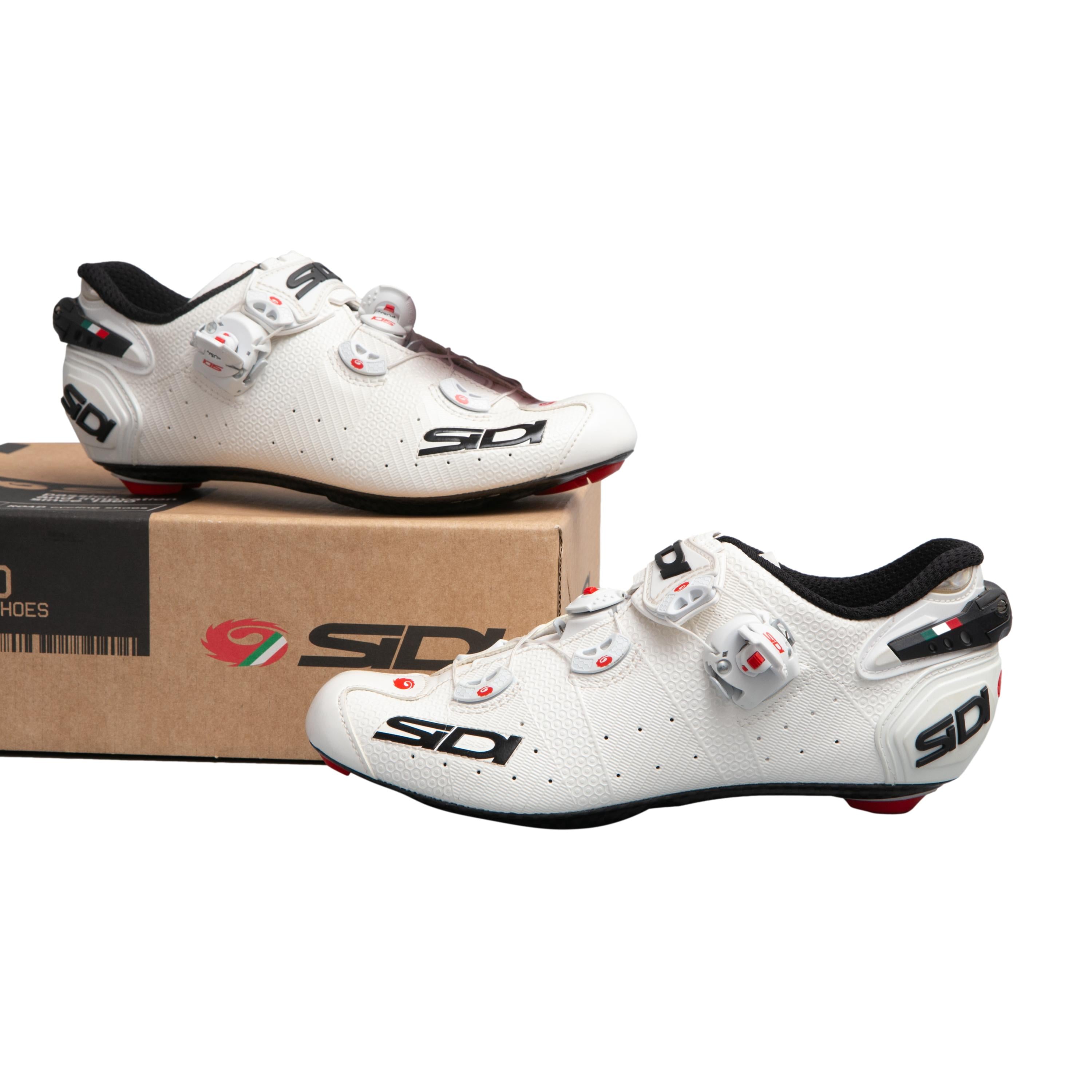 Sapatilha Feminina Ciclismo SiDI Scarpe Wire 2 Carbon Branca - Tamanho 39 Europa