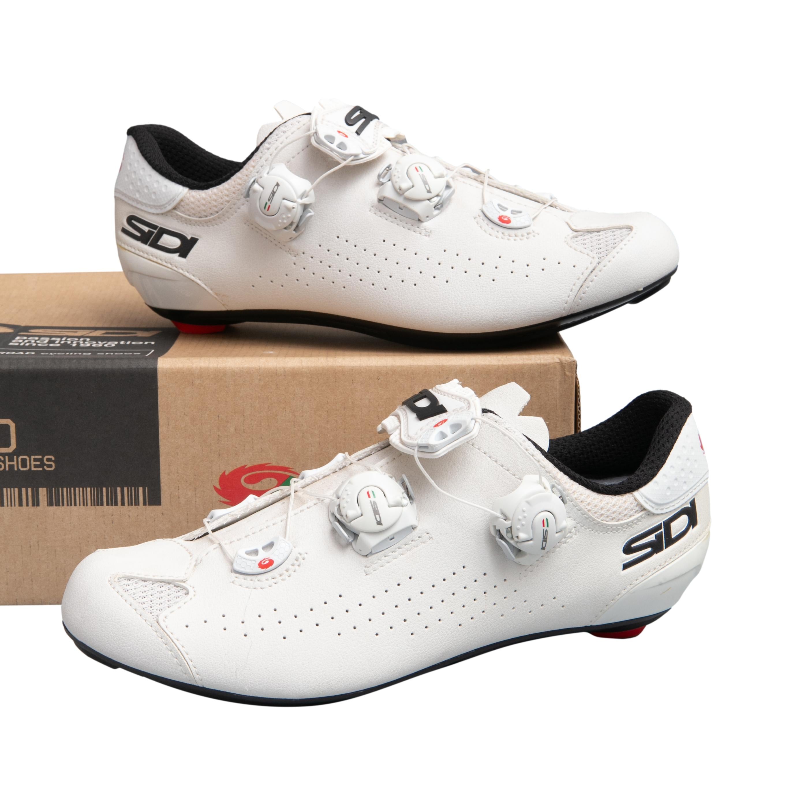 Sapatilha Feminina Ciclismo SiDI Scarpe Genius 10 Branca - Tamanho 42 Europa (Novo)