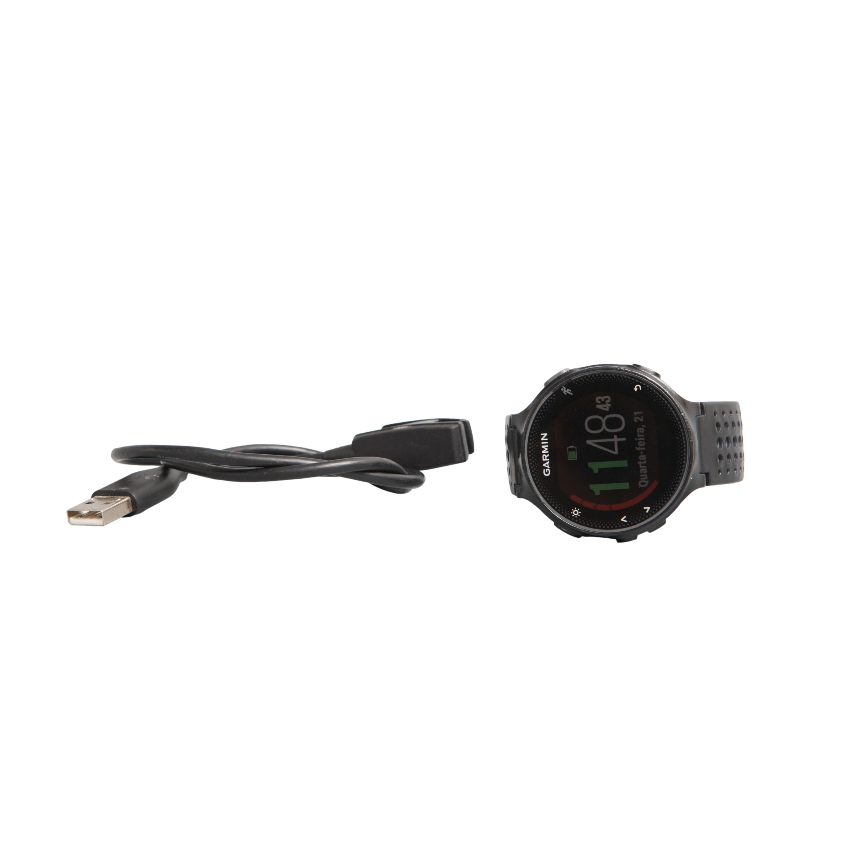 Relógio Unissex Ciclismo Garmin Forerruner 235 Preto Com Carregador - Tamanho Único