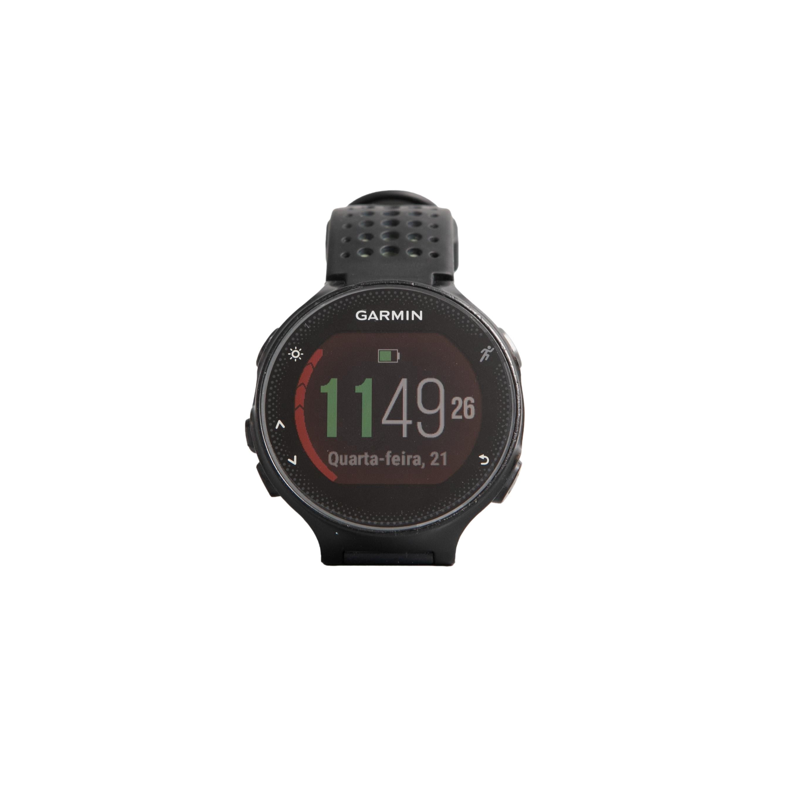 Relógio Unissex Ciclismo Garmin Forerruner 235 Preto Com Carregador - Tamanho Único