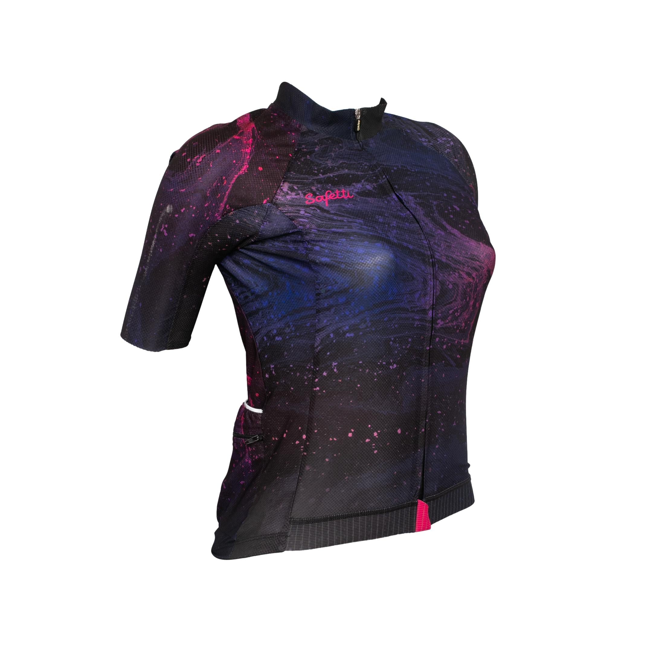 Camiseta Jersey Feminina Ciclismo Safety Roxa - Tamanho M