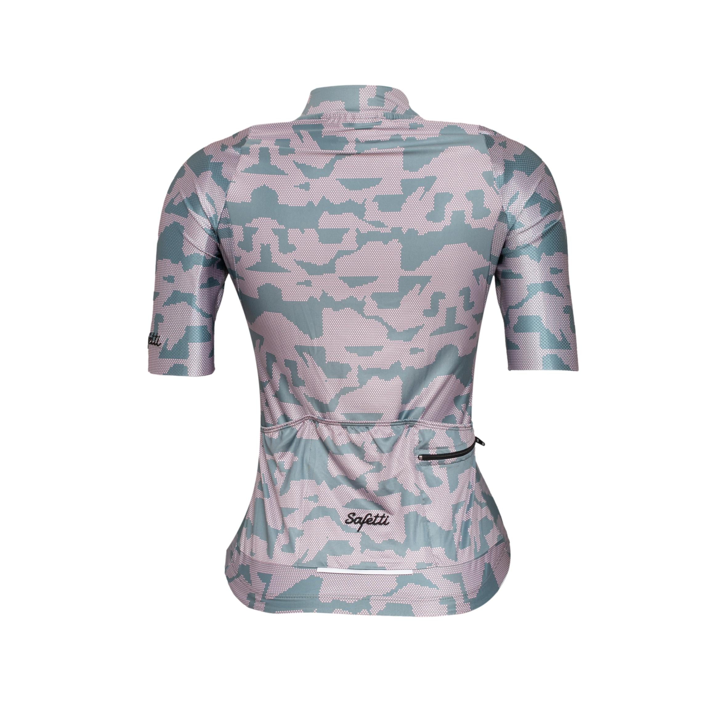 Camiseta Jersey Feminina Ciclismo Safety Attravesiamo Camuflado - Tamanho M
