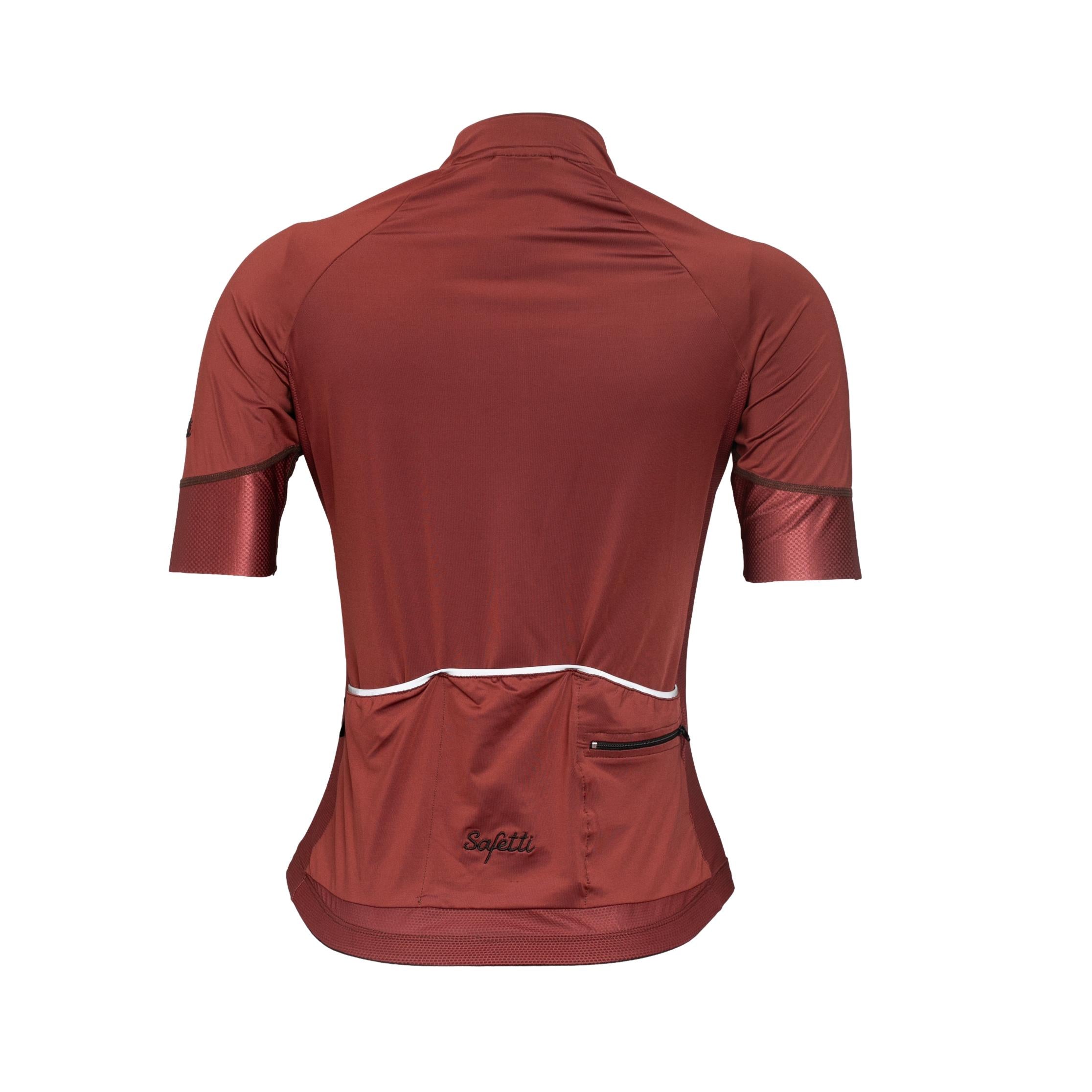 Camiseta Jersey Feminina Ciclismo Safety Marrom - Tamanho M