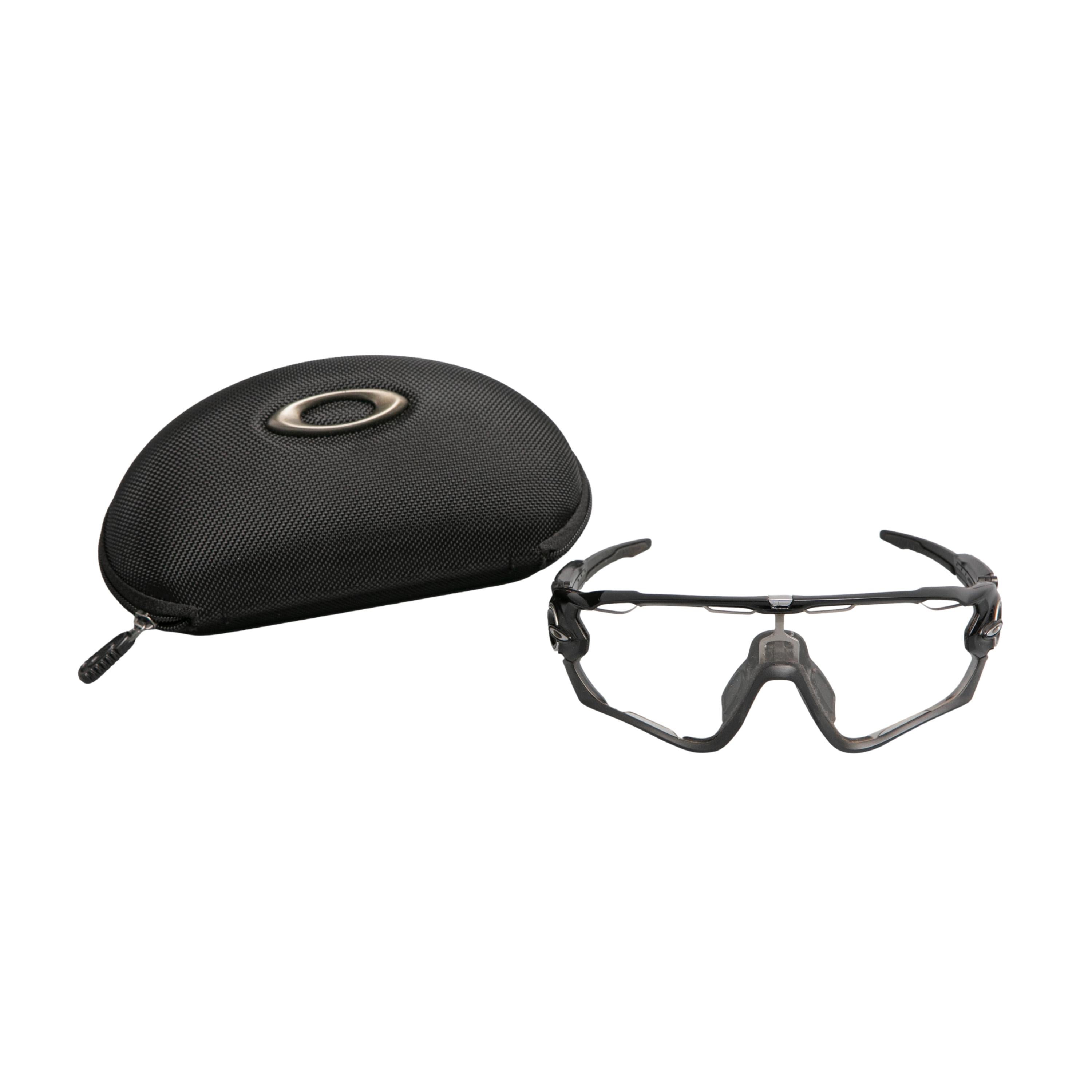 Óculos Unissex Ciclismo Oakley Jawbreaker Polished Black	Lente Photochromic Com Case - Tamanho Único