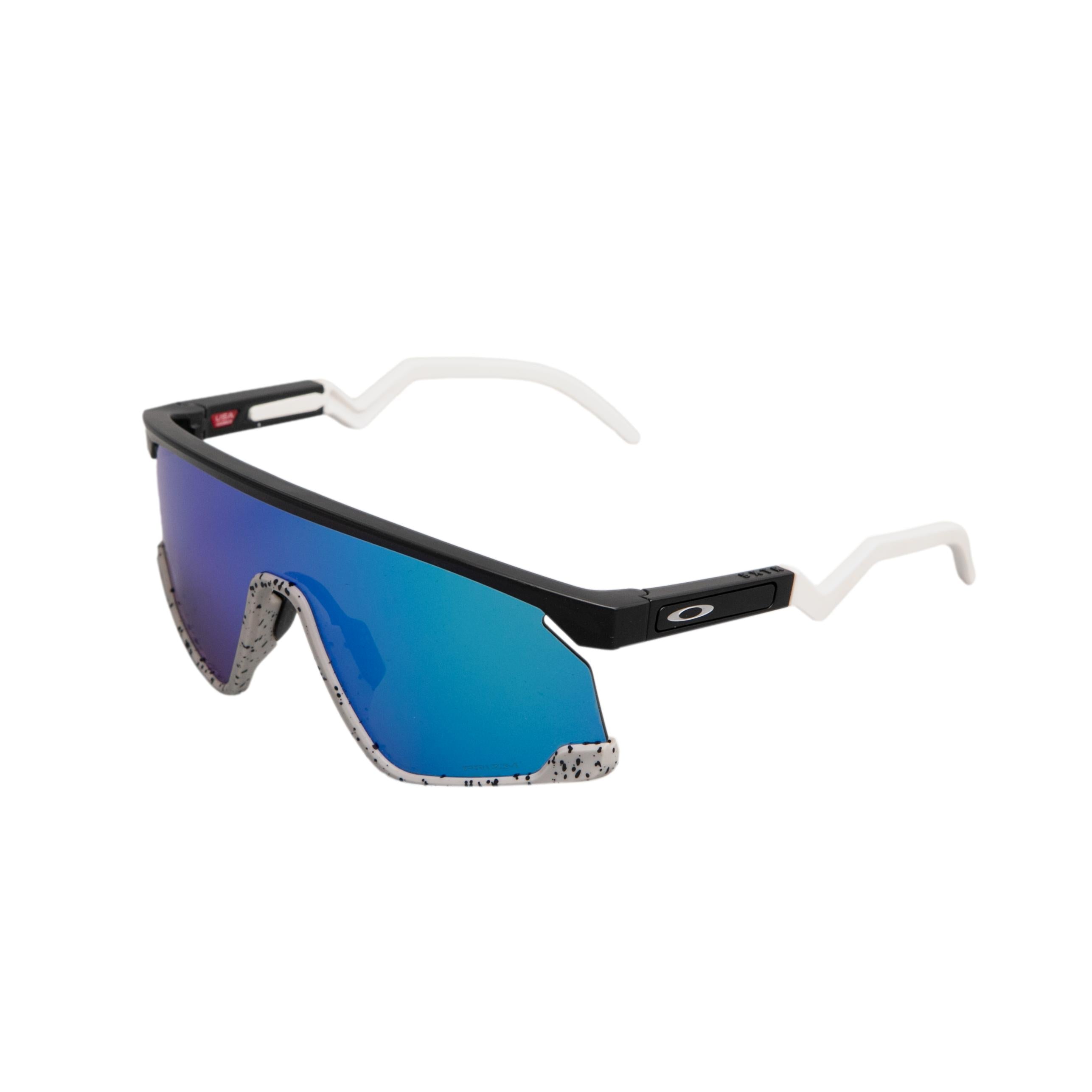 Óculos Unissex Ciclismo Oakley BXTR Mesclado Lente Prizm Sapphire Com Case - Tamanho Único