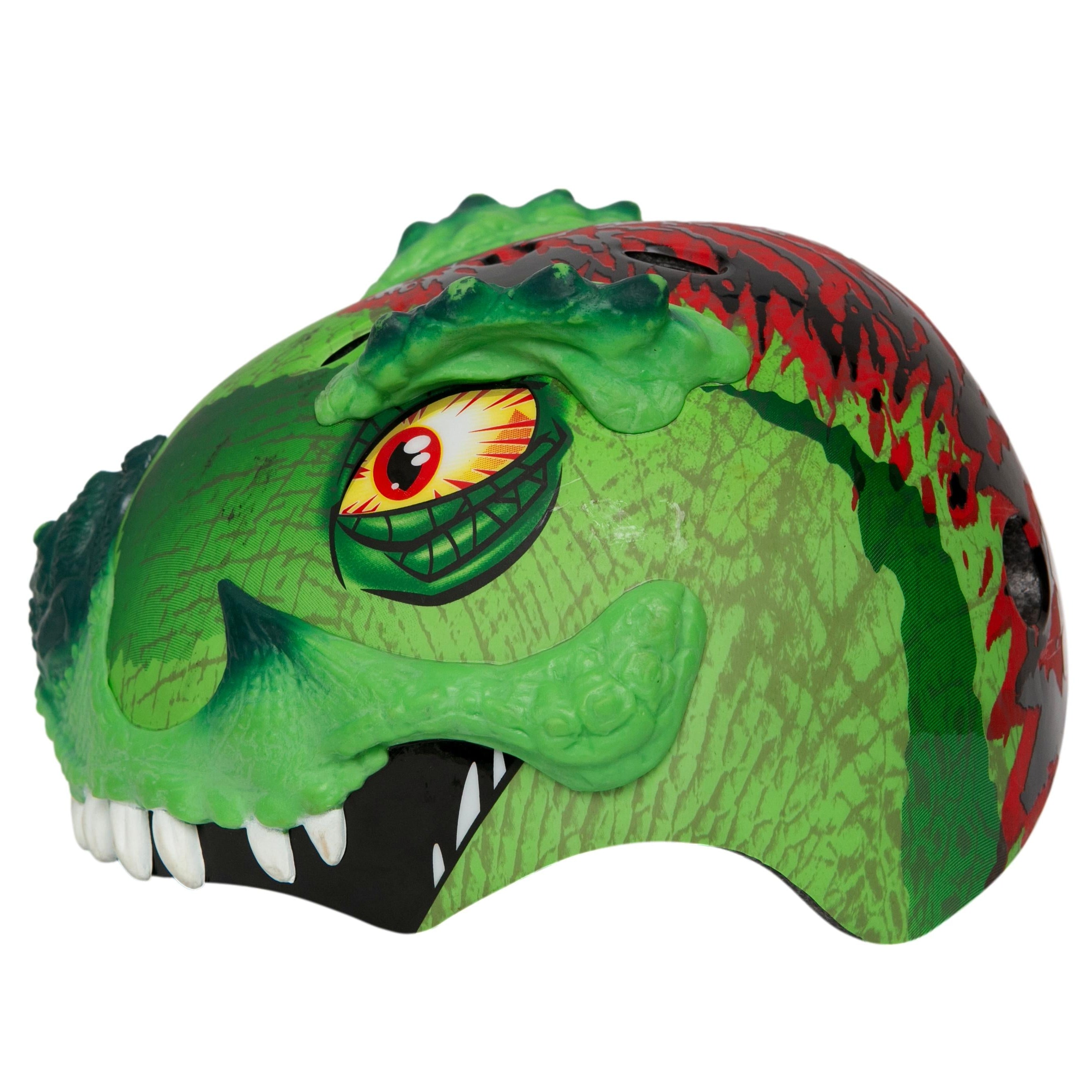 Capacete Infantil Skate/ Bicicleta Dinossauro Raskullz 80448 - Tamanho 50-54cm