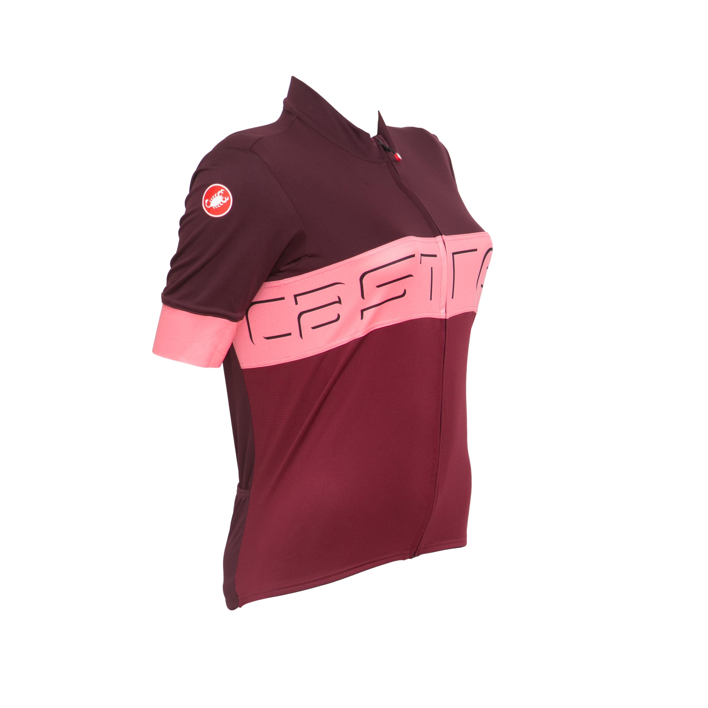 Camiseta Unissex Ciclismo Castelli Vinho - Tamanho M