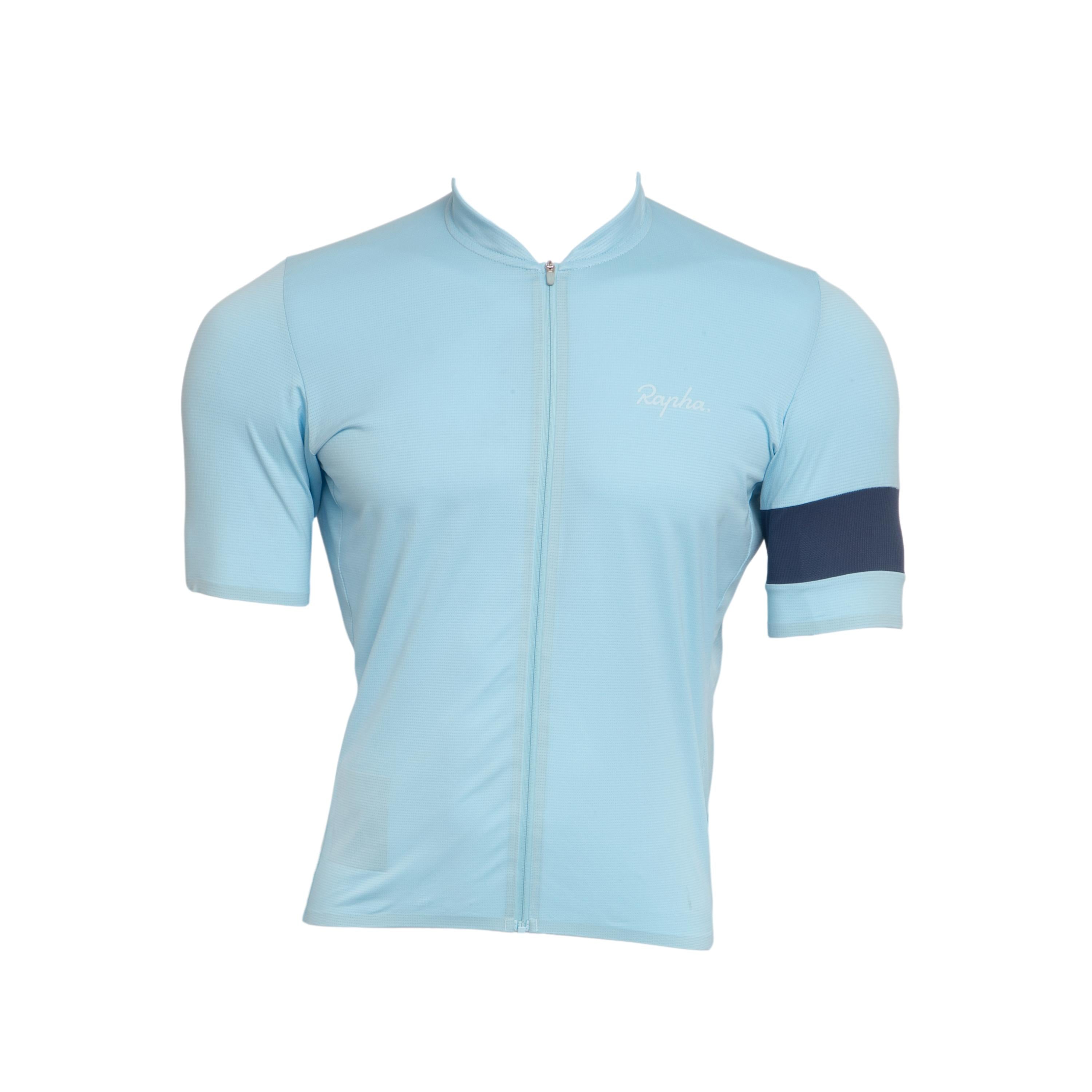 Camiseta Masculino Ciclismo Rapha Azul Claro - Tamanho L