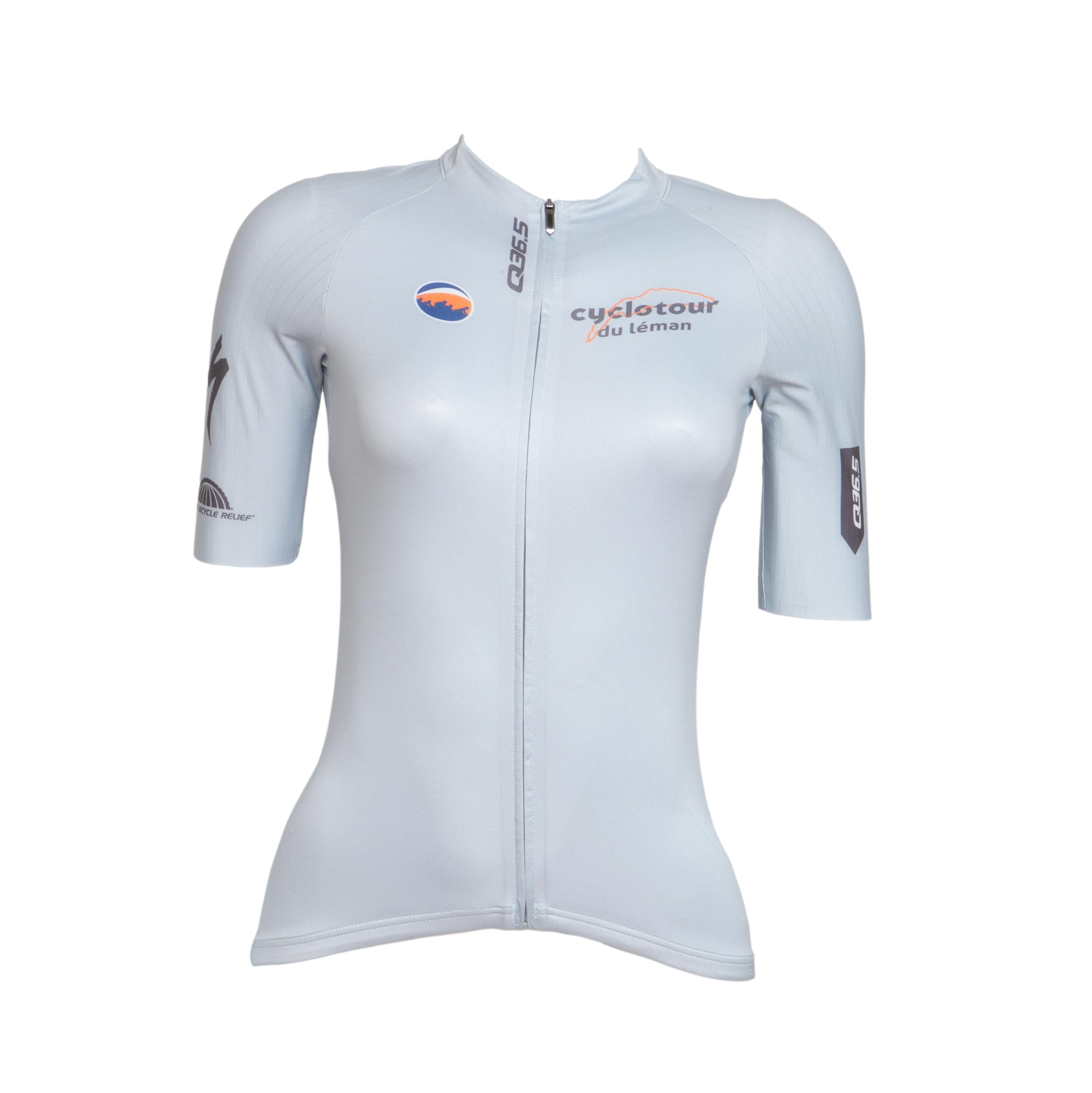 Camiseta Unissex Ciclismo Q36.5 Cyclotour Du Leman Branca - Tamanho M
