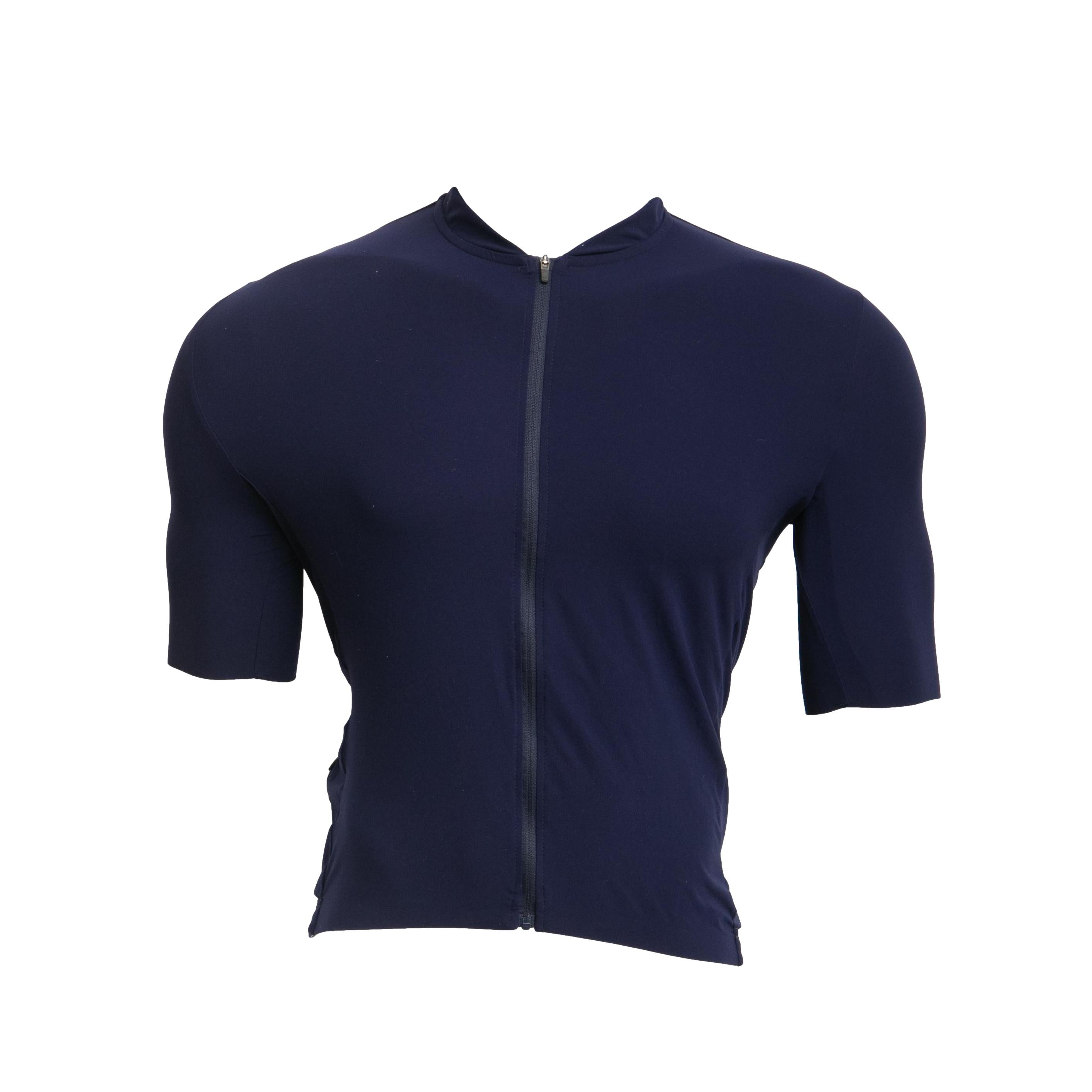 Camiseta Masculino Ciclismo Café Du Cycliste Cote D' Azur Azul - Tamanho XL
