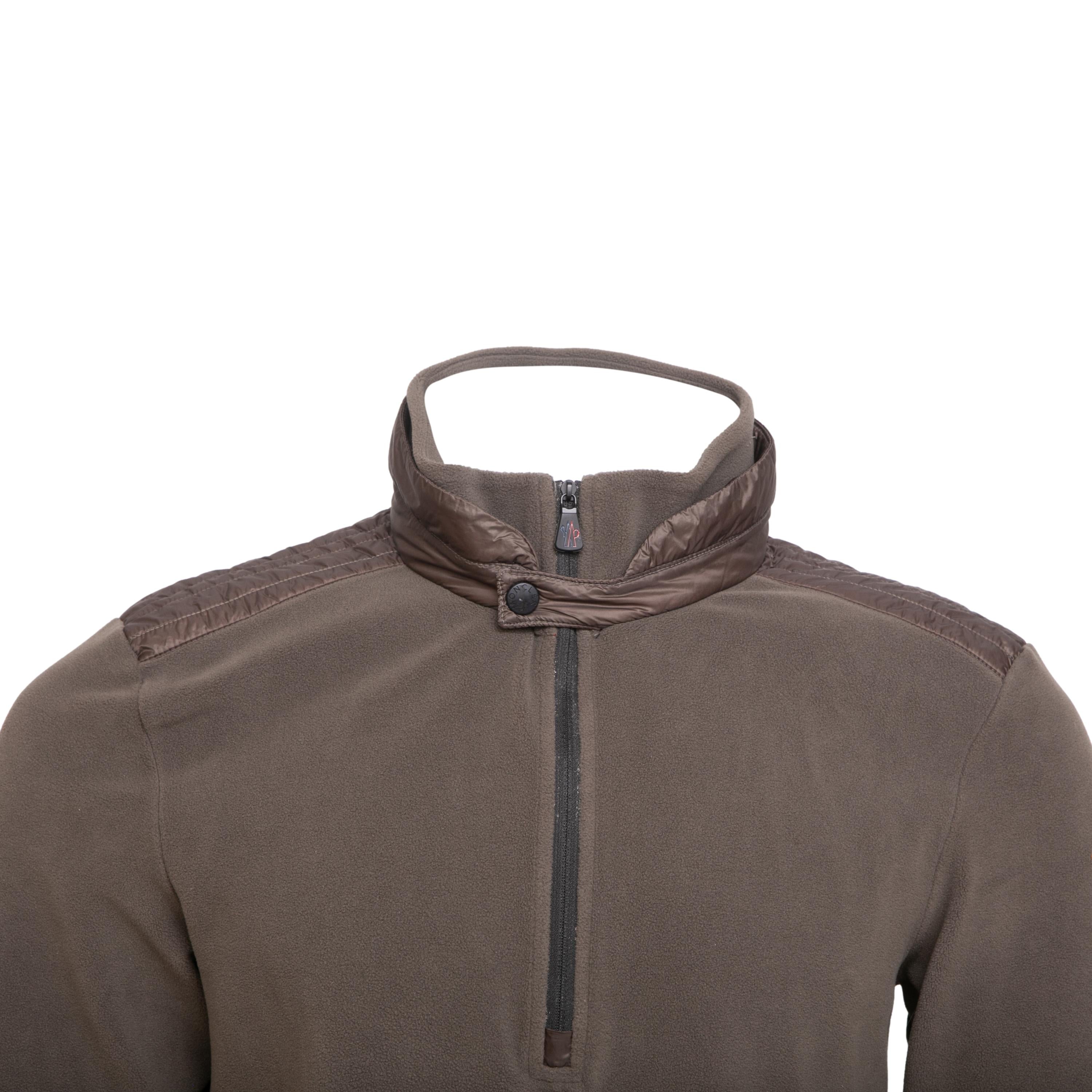 Casaco Fleece Masculino Ski Moncler Grenoble Marron - Tamanho XXL
