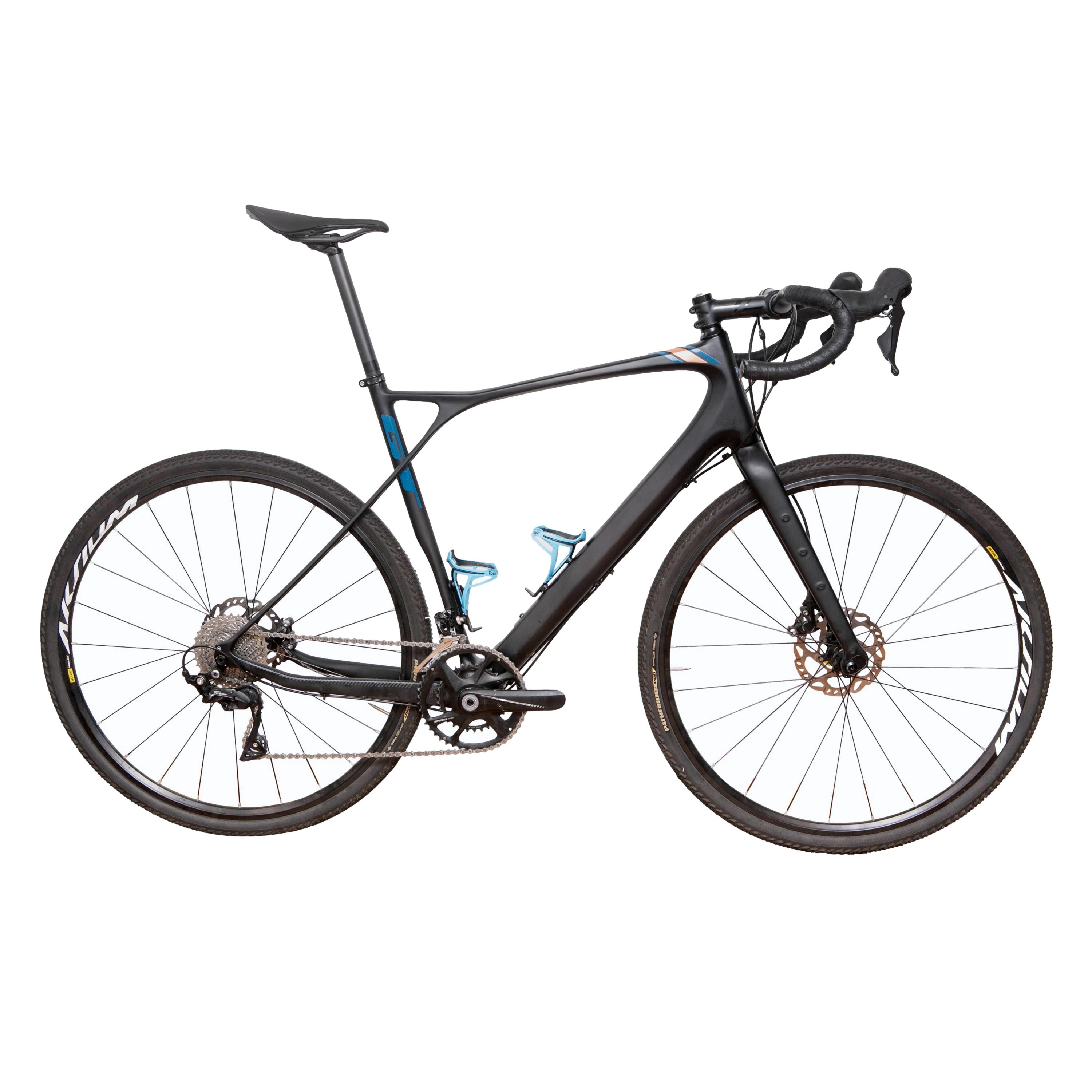 Bicicleta Unissex Ciclismo Gravel Carbon Pro 22V	Preta - Tamanho 58